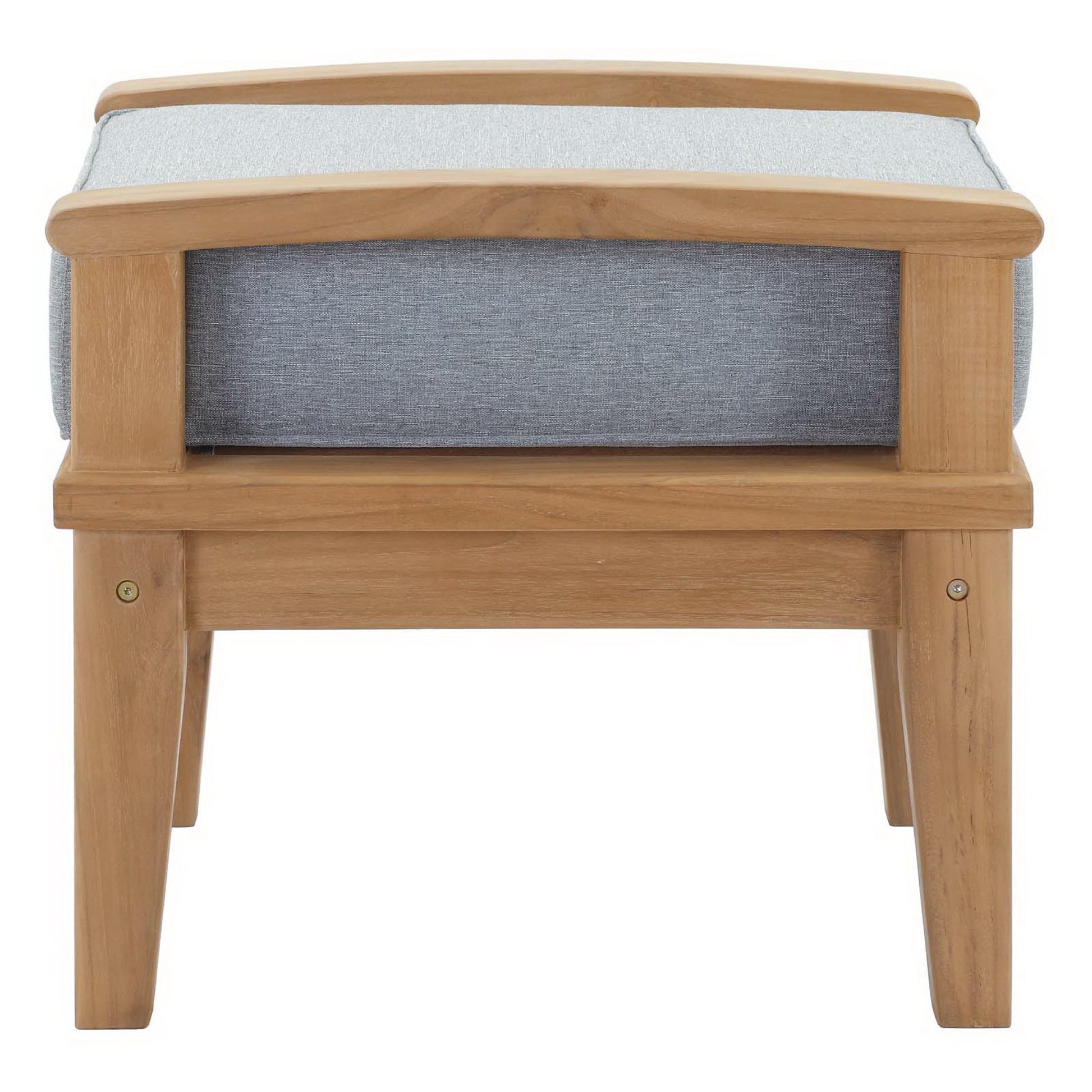Marina Outdoor Patio Teak Ottoman by Modway - Best Buy Furniture
