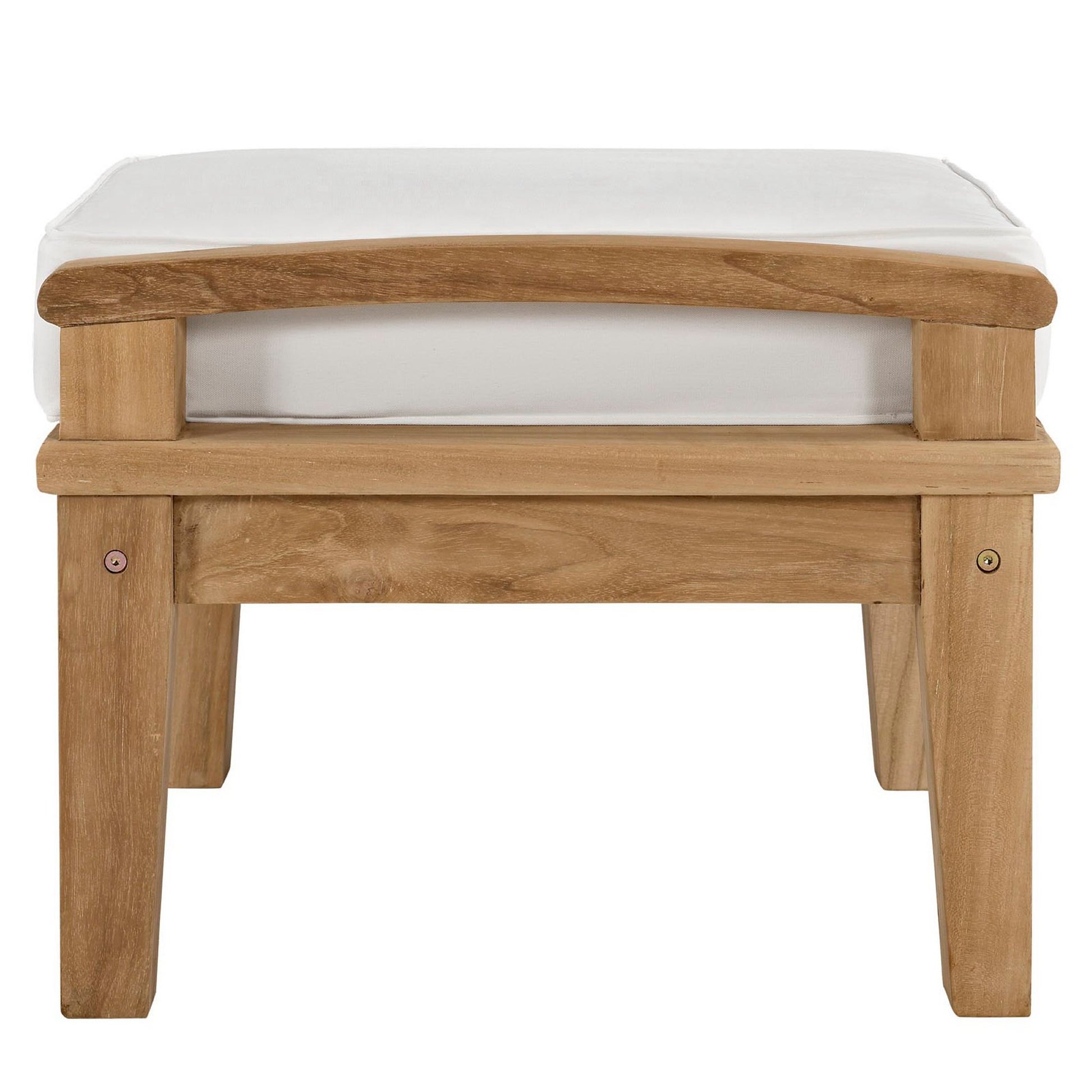 Marina Outdoor Patio Teak Ottoman by Modway - Best Buy Furniture