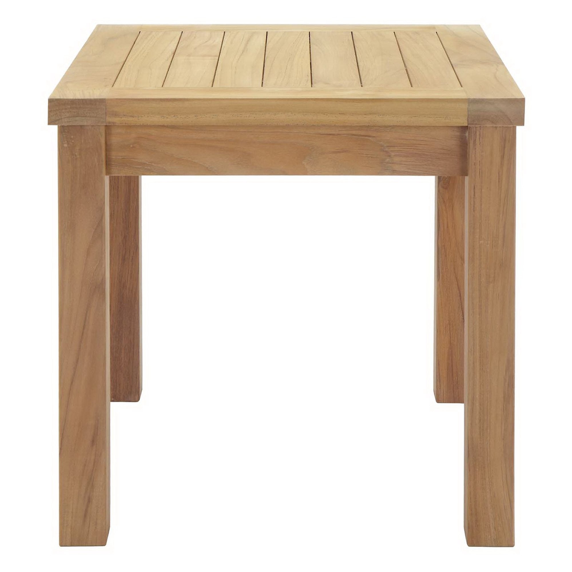 Marina Outdoor Patio Teak Side Table by Modway - Best Buy Furniture