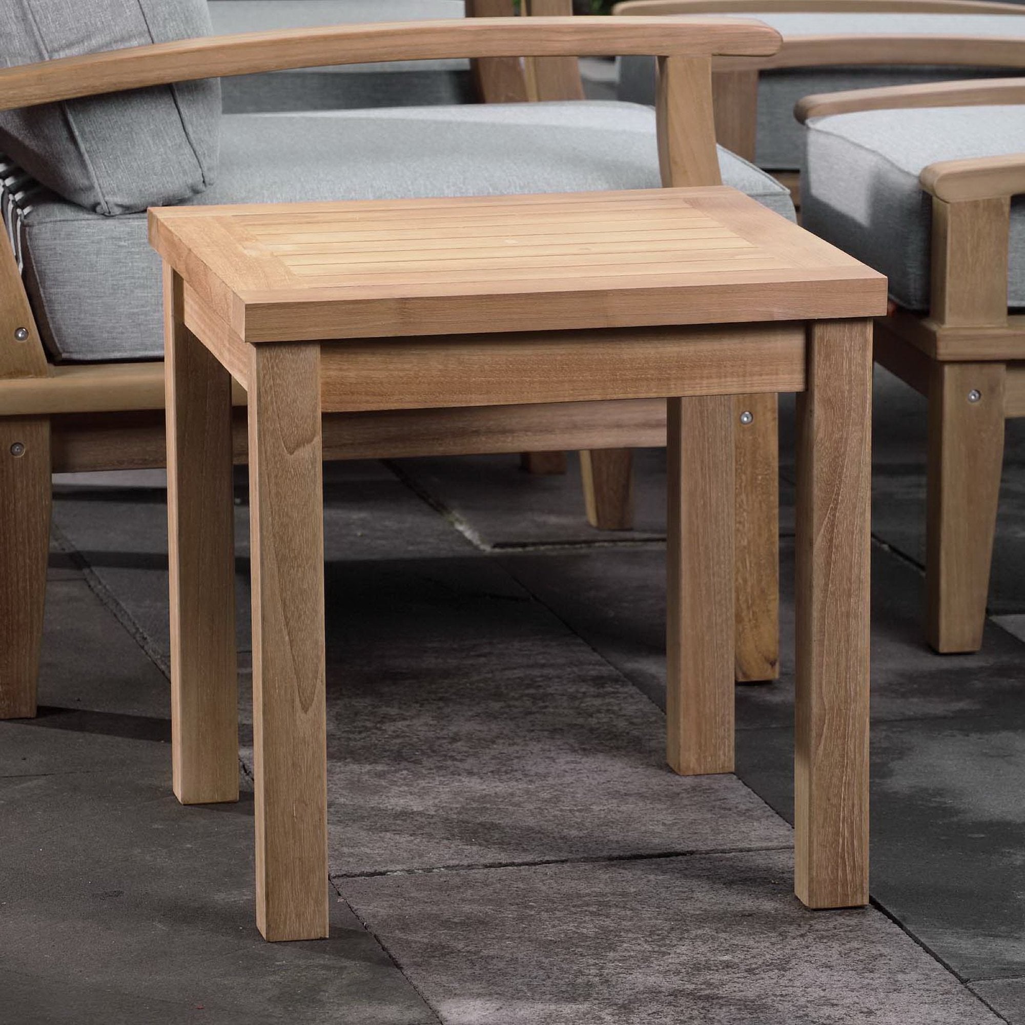 Marina Outdoor Patio Teak Side Table by Modway - Best Buy Furniture