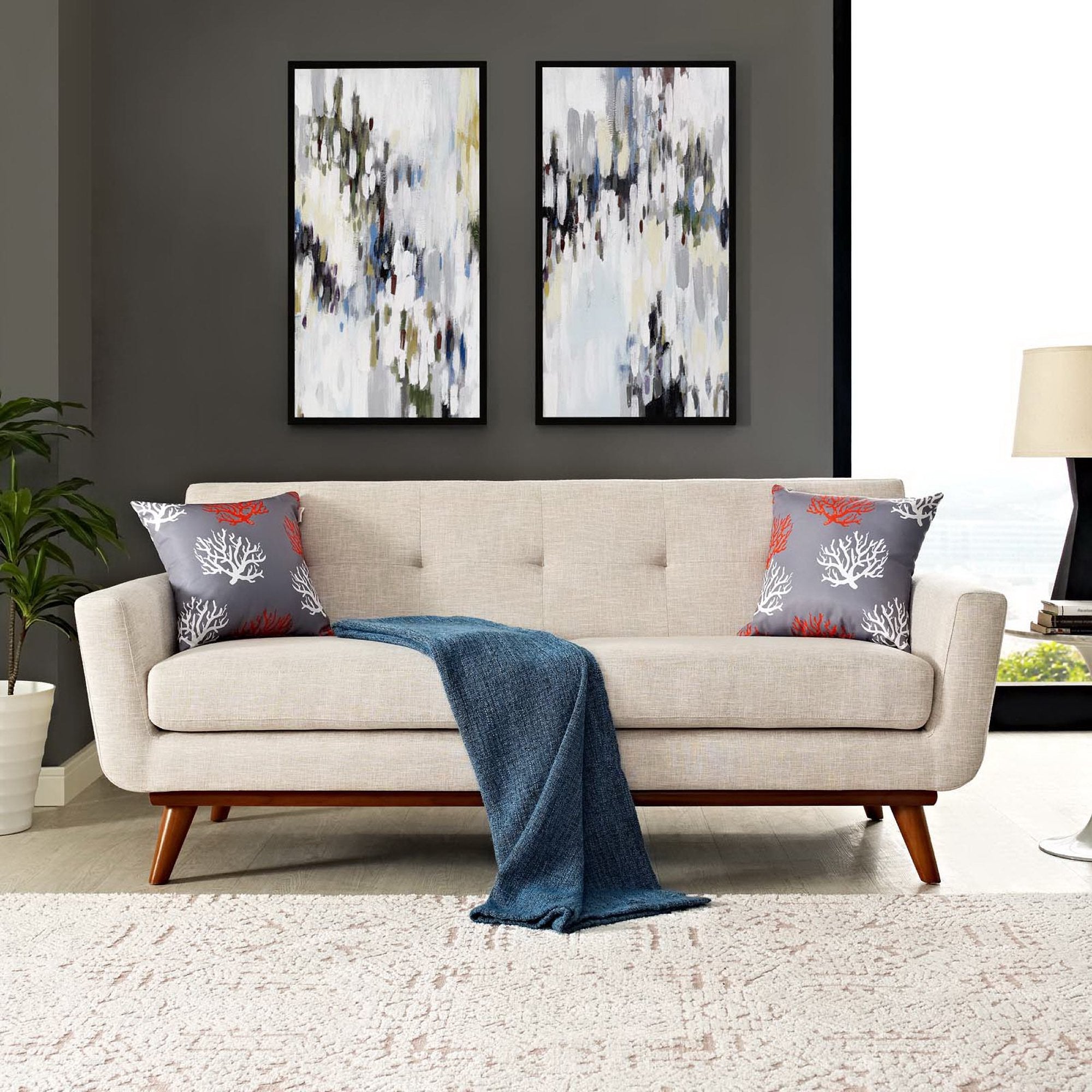 Engage Upholstered Fabric Loveseat by Modway