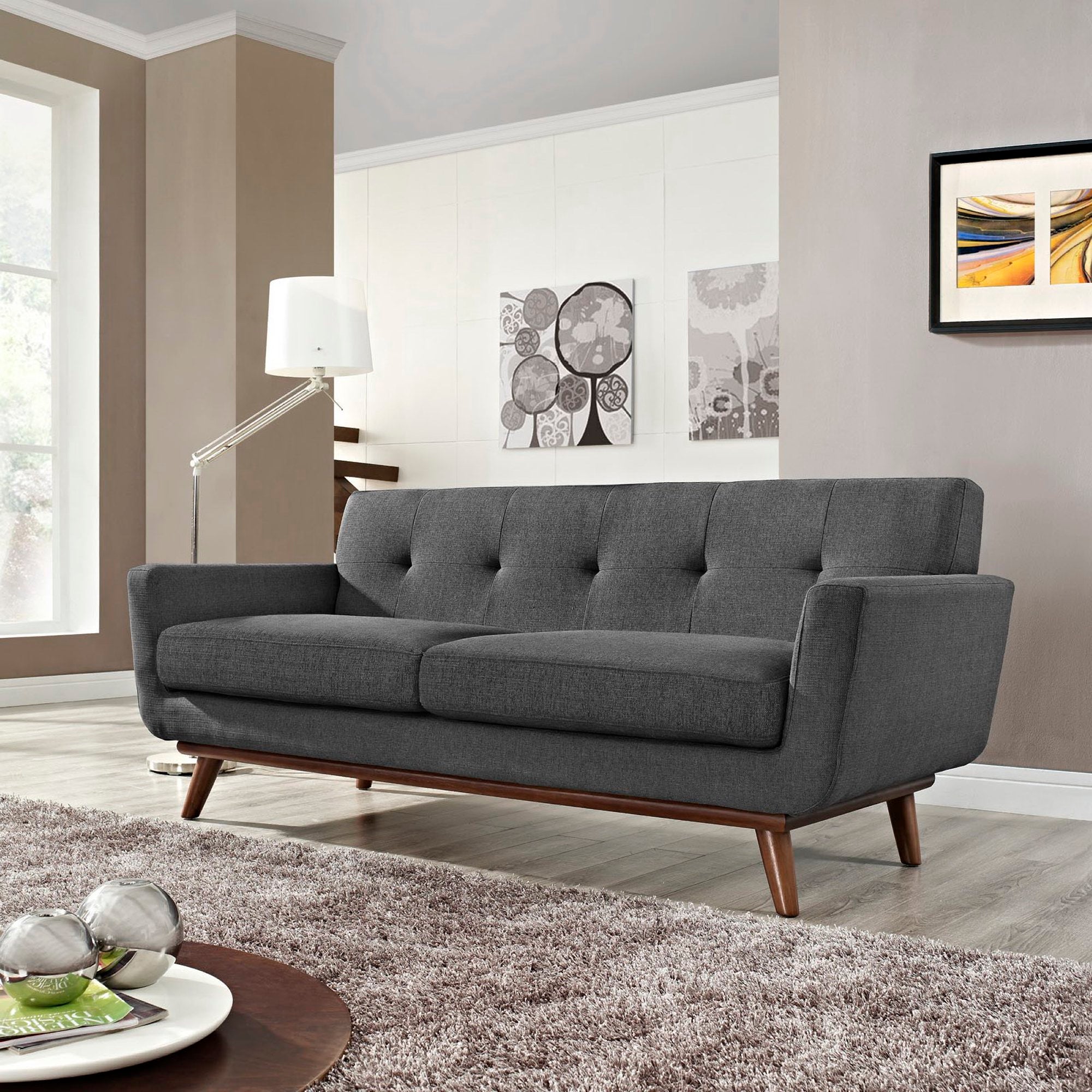 Engage Upholstered Fabric Loveseat by Modway