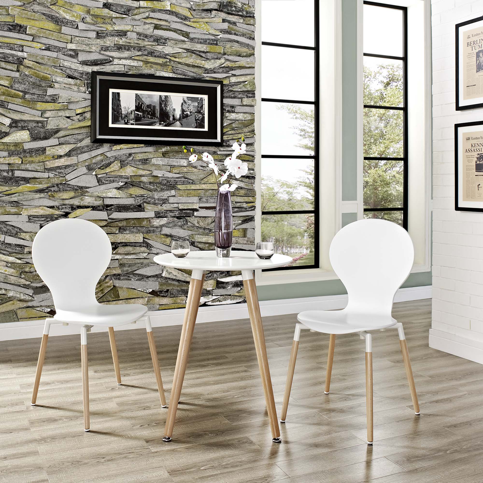 Path Dining Chair Set of 2 by Modway