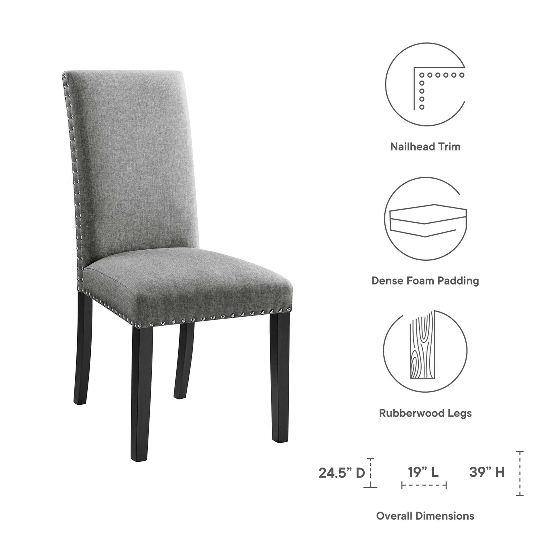 Parcel Dining Upholstered Fabric Side Chair by Modway - Best Buy Furniture