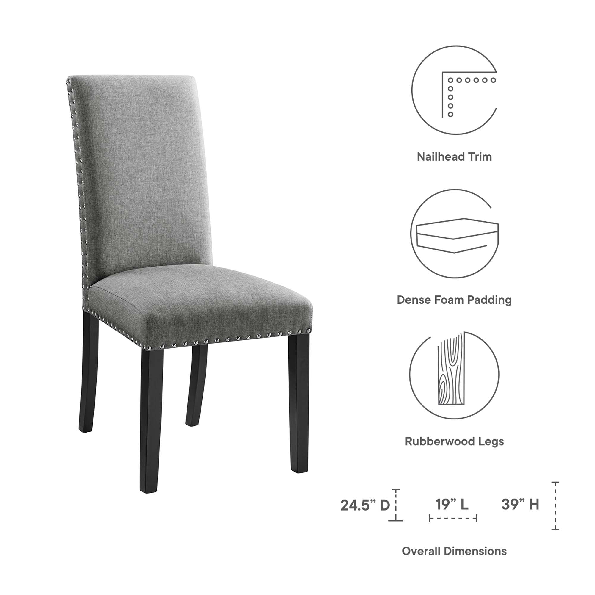 Parcel Dining Upholstered Fabric Side Chair by Modway - Best Buy Furniture