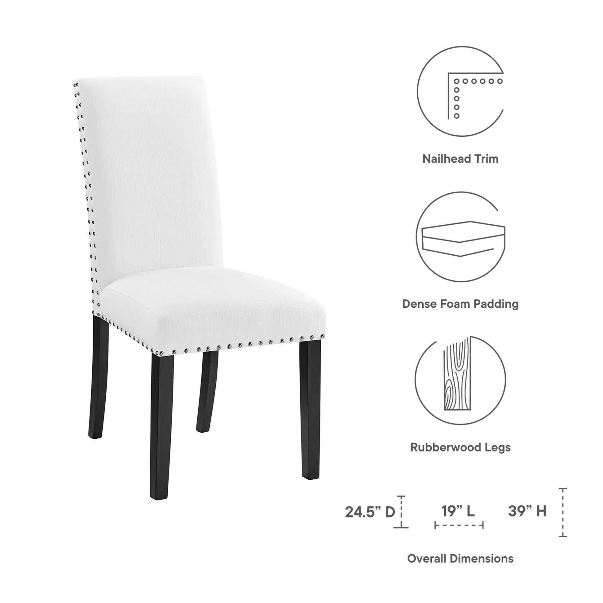 Parcel Dining Upholstered Fabric Side Chair by Modway - Best Buy Furniture