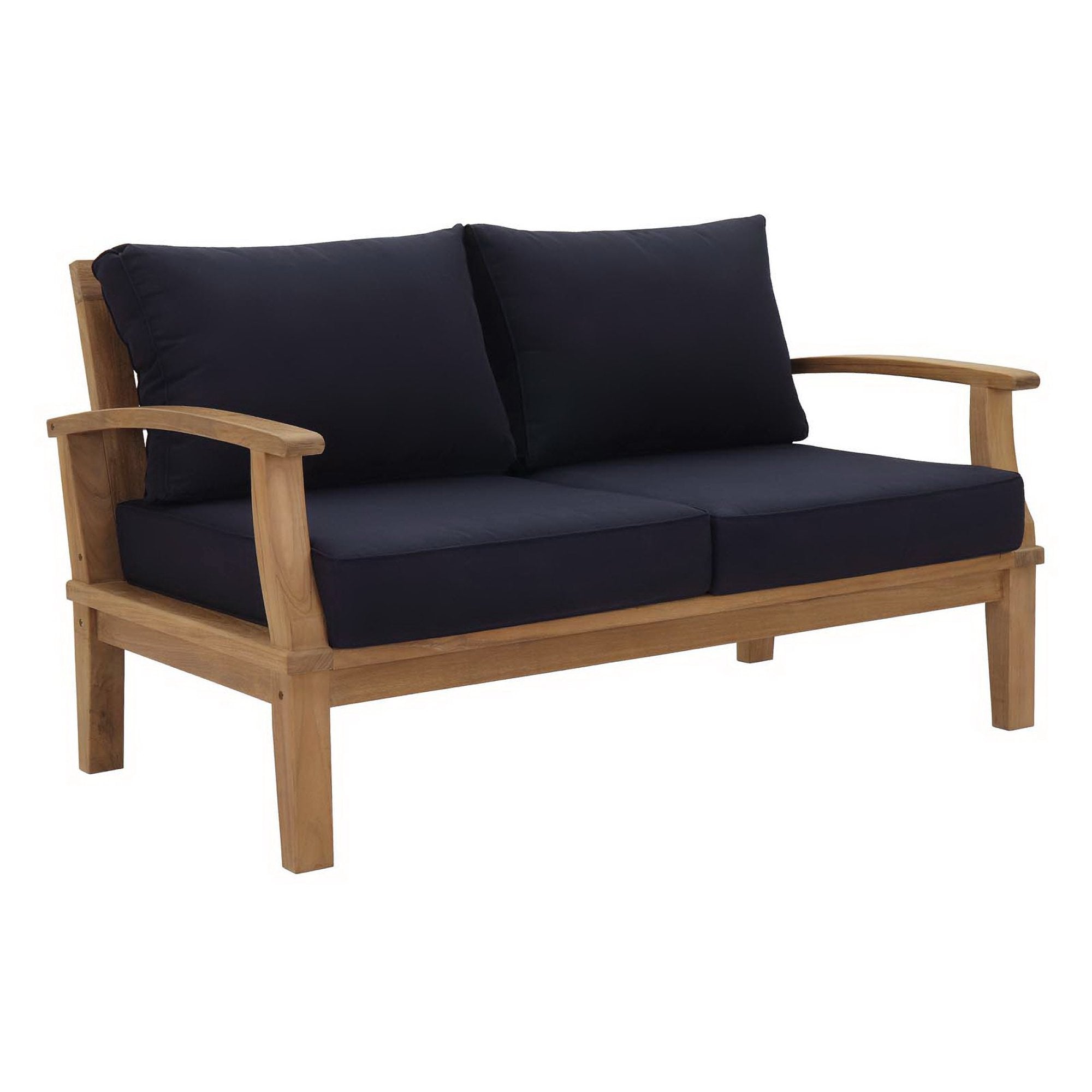 Marina 8 Piece Outdoor Patio Teak Set by Modway - Best Buy Furniture