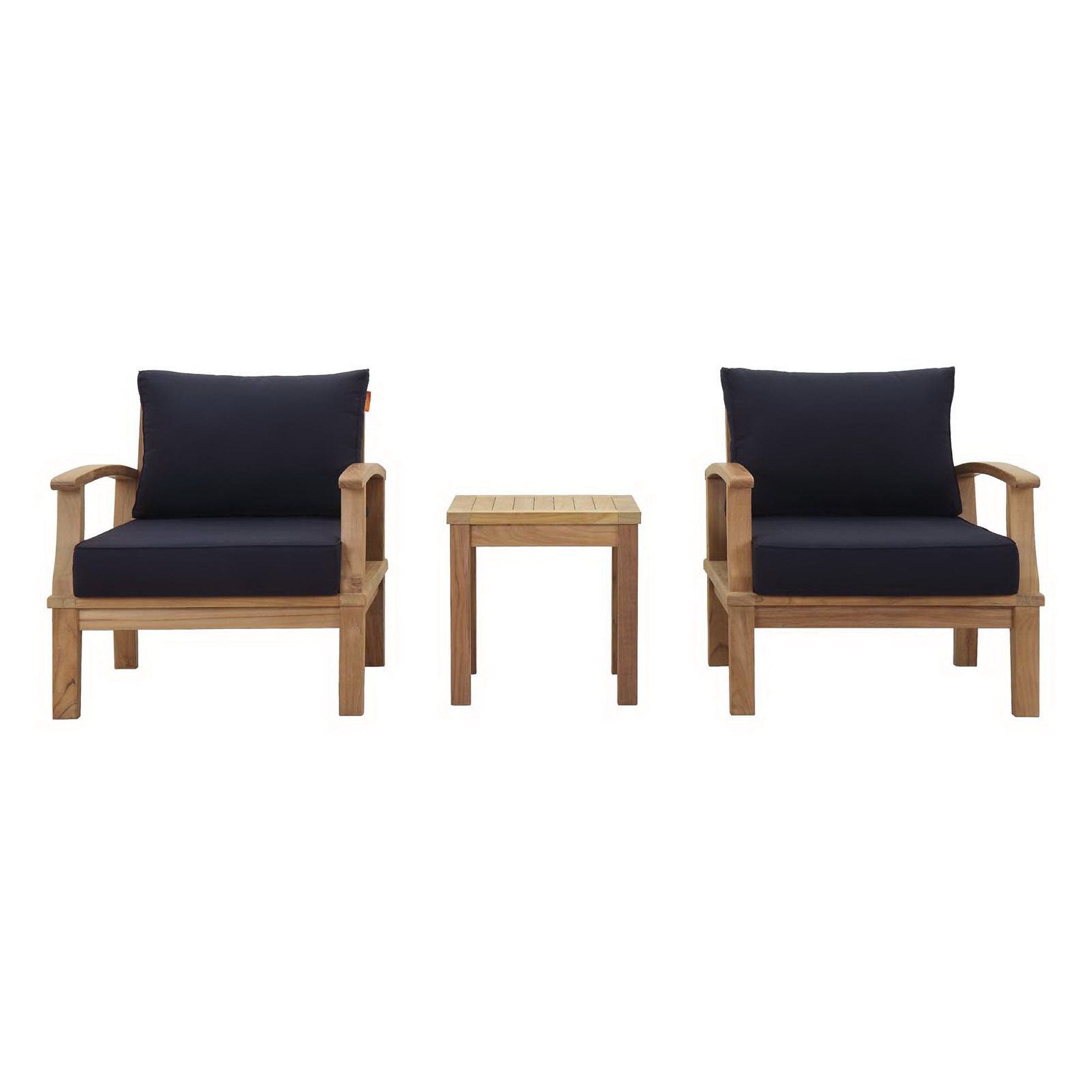 Marina 3 Piece Outdoor Patio Teak Set by Modway