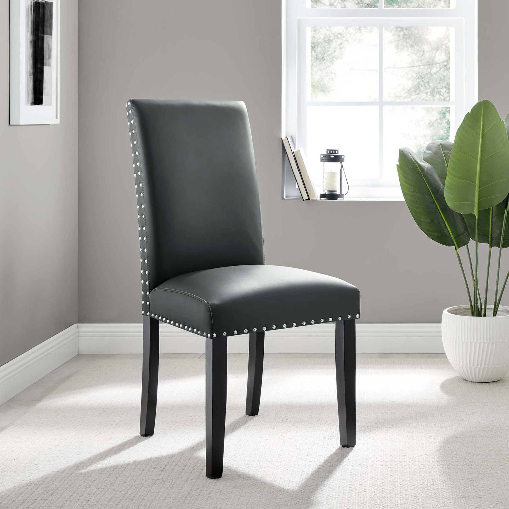 Parcel Dining Faux Leather Side Chair by Modway - Best Buy Furniture