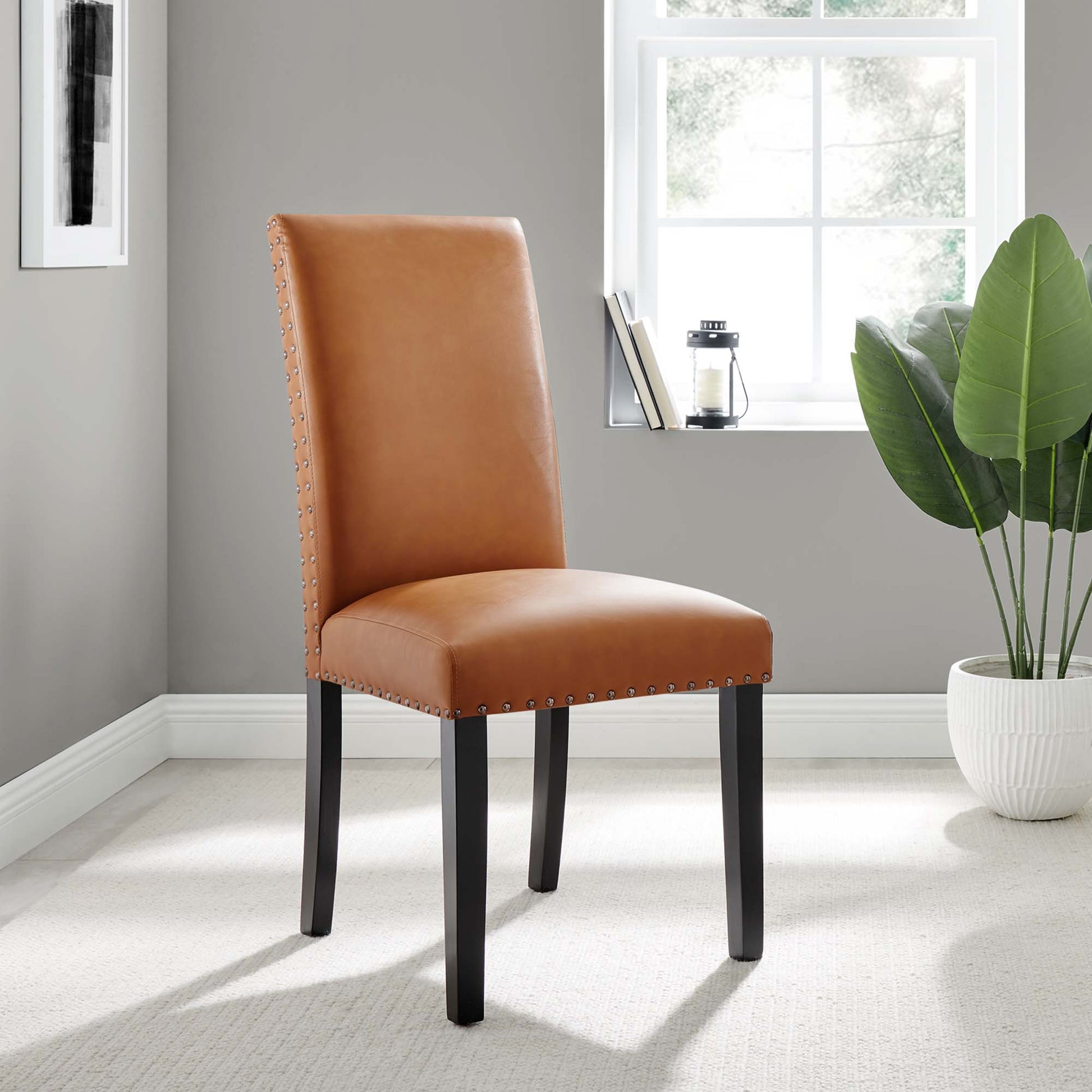 Parcel Dining Faux Leather Side Chair by Modway - Best Buy Furniture
