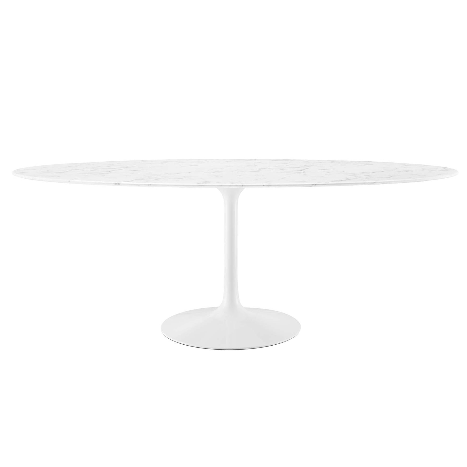 Lippa 78" Oval Faux Marble Dining Table by Modway - Best Buy Furniture