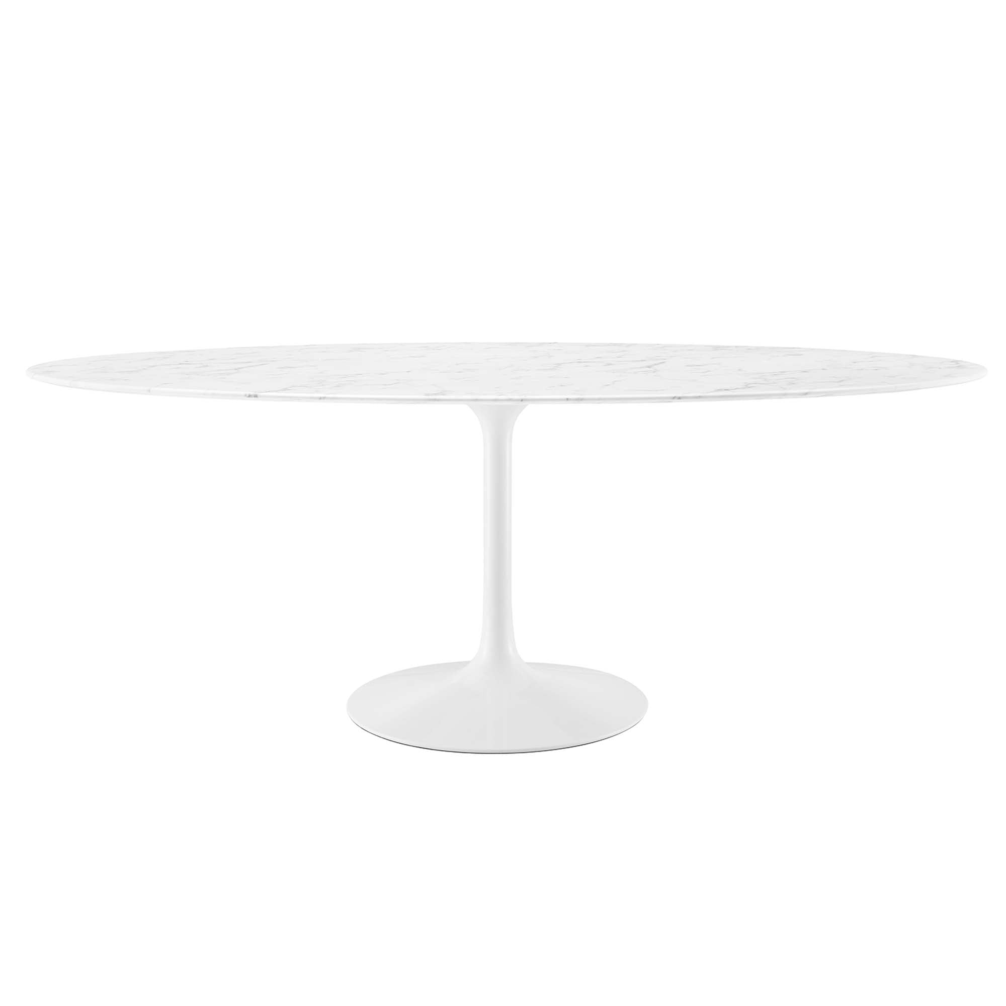 Lippa 78" Oval Faux Marble Dining Table by Modway - Best Buy Furniture