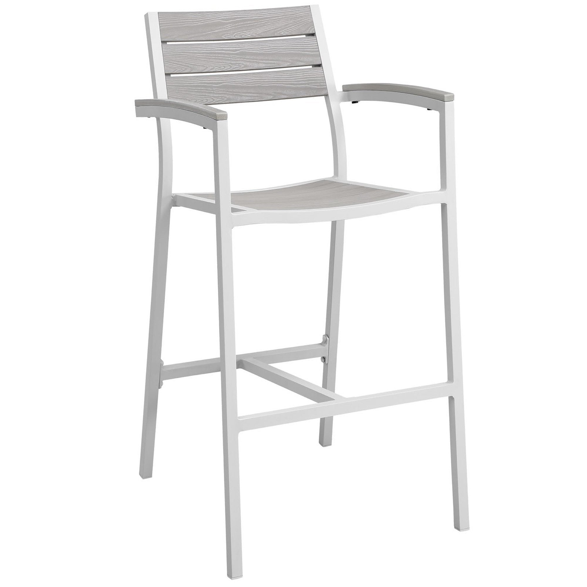 Maine Outdoor Patio Bar Stool Set of 2 by Modway