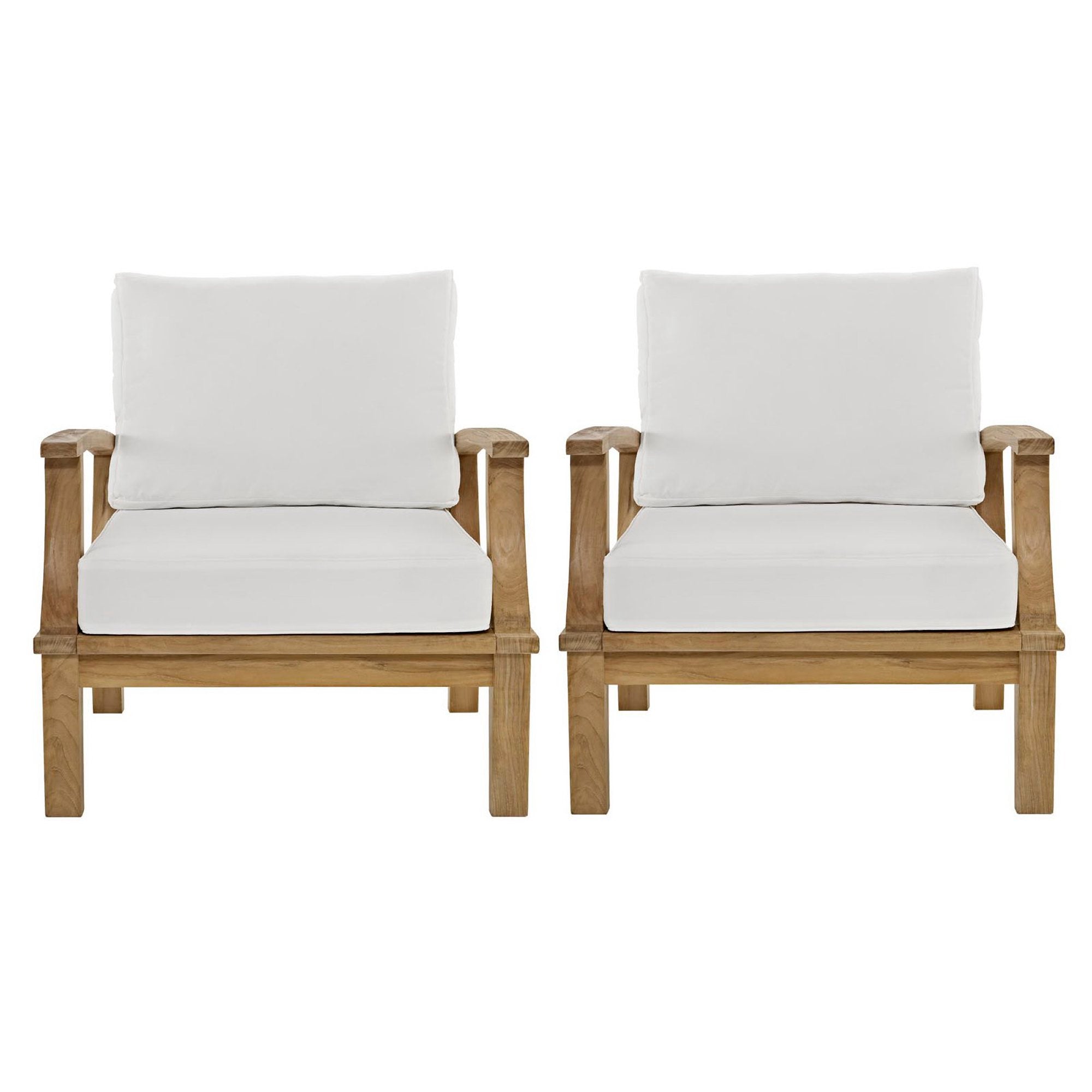 Marina 2 Piece Outdoor Patio Teak Set by Modway