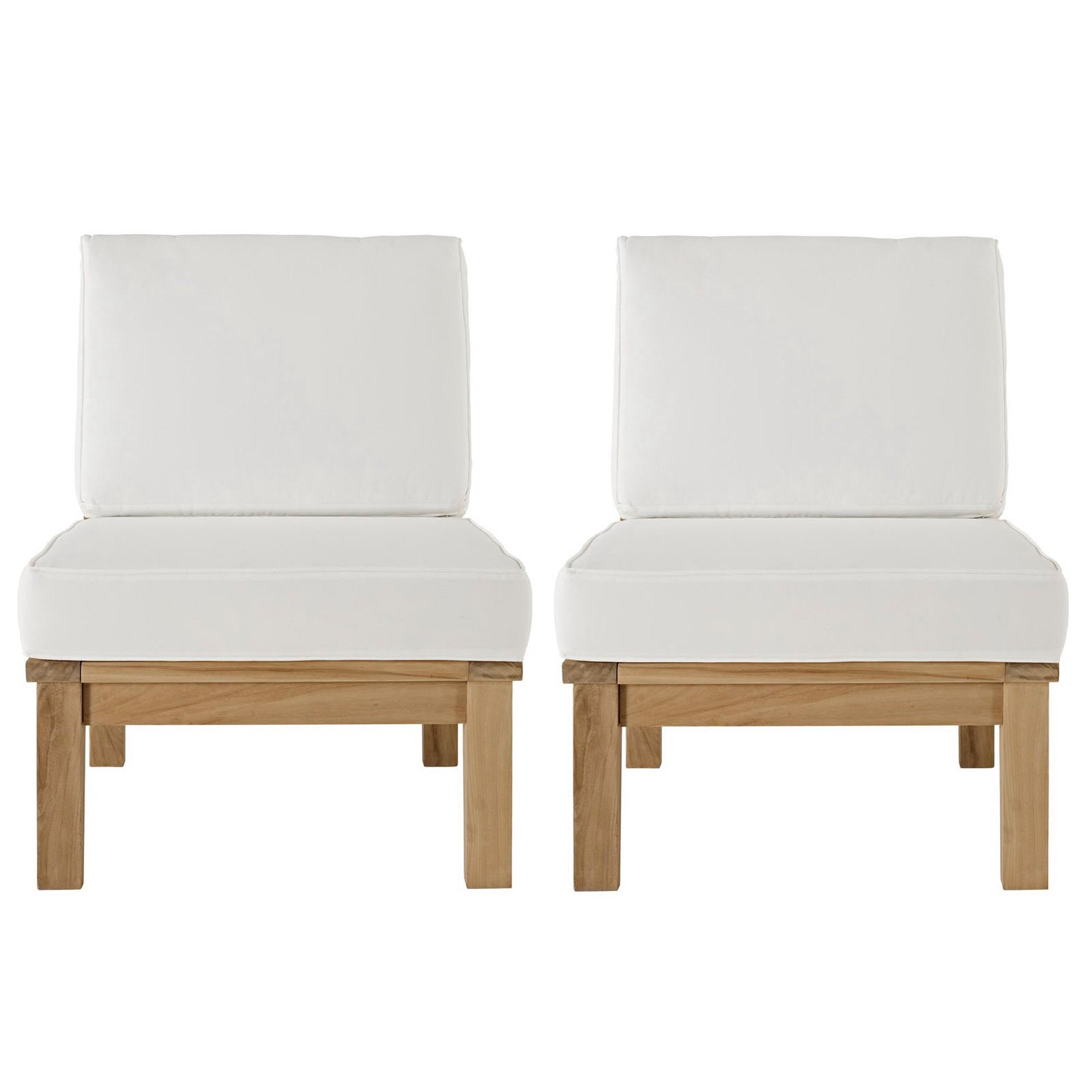 Marina 2 Piece Outdoor Patio Teak Set by Modway