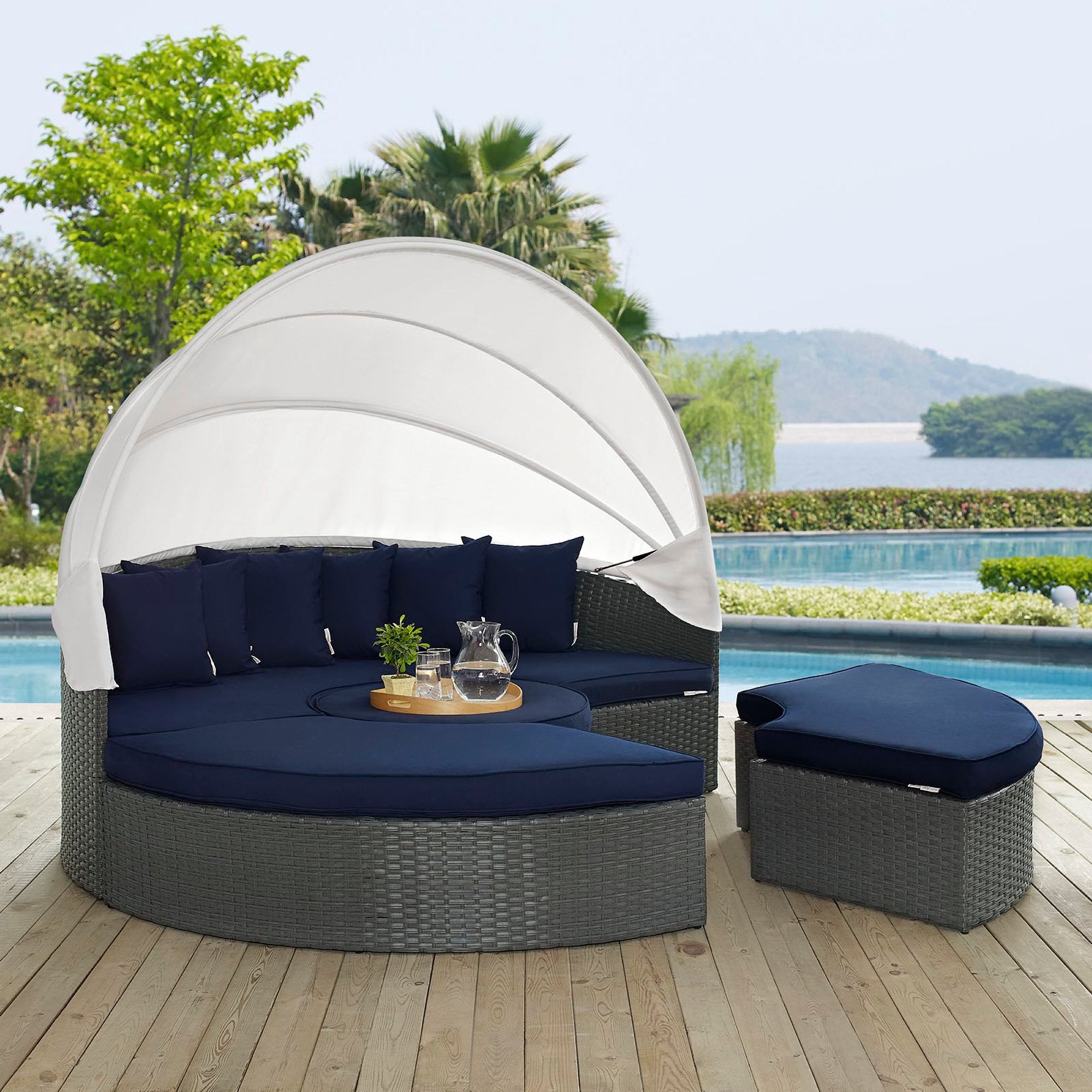 Sojourn Outdoor Patio Sunbrella� Daybed by Modway
