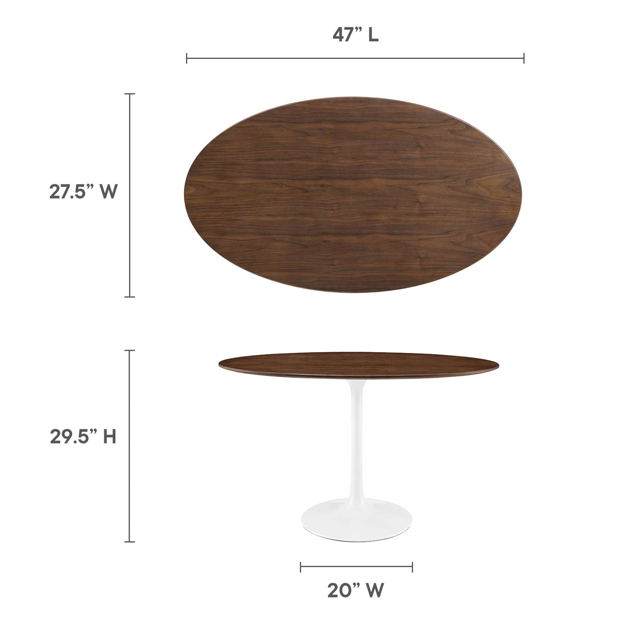 Lippa 48" Oval Wood Dining Table by Modway - Best Buy Furniture