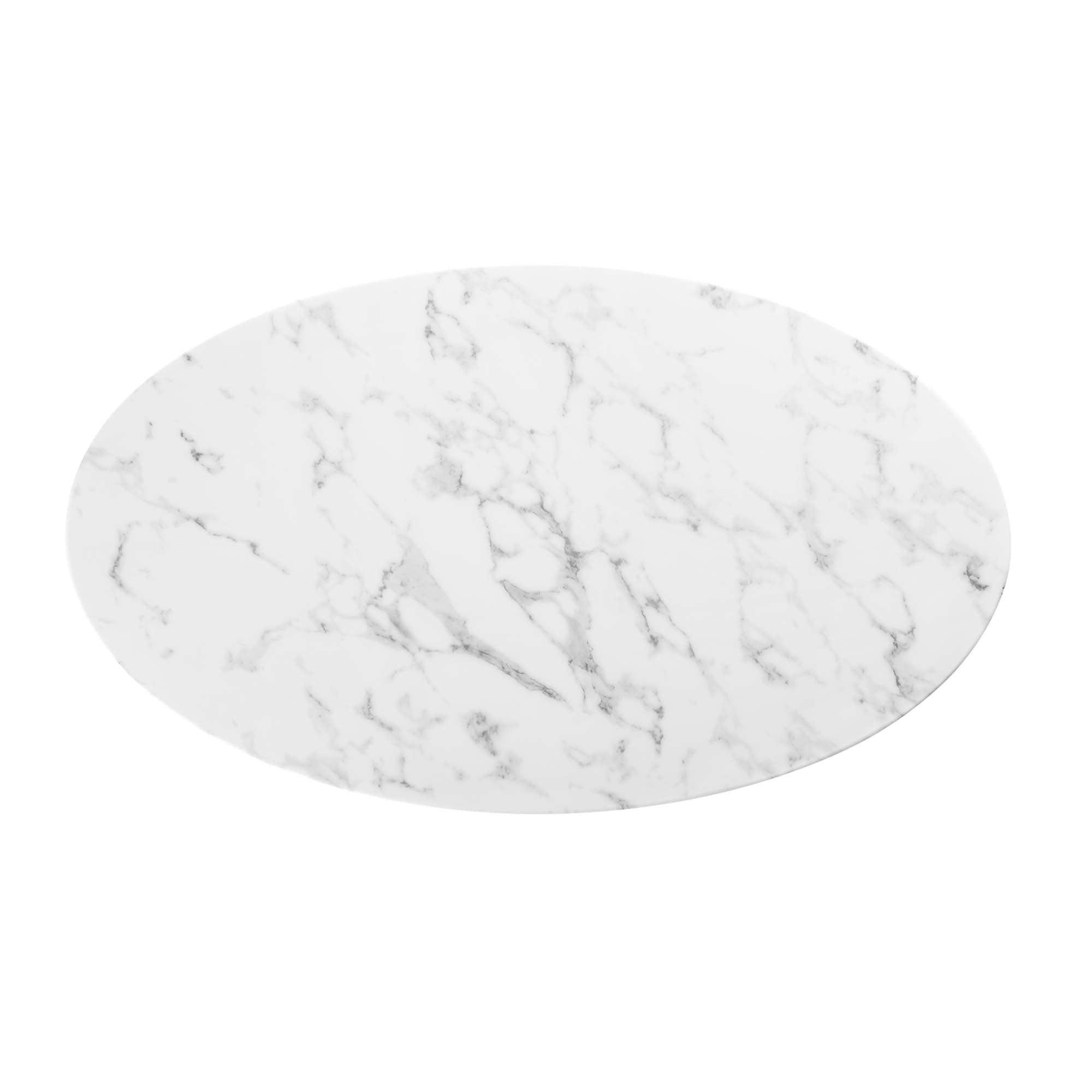 Lippa 48" Oval Faux Marble Dining Table by Modway - Best Buy Furniture
