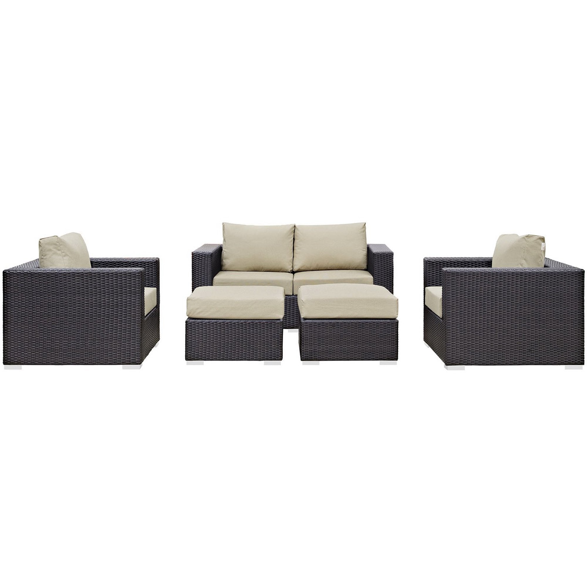 Convene 5 Piece Outdoor Patio Sofa Set by Modway