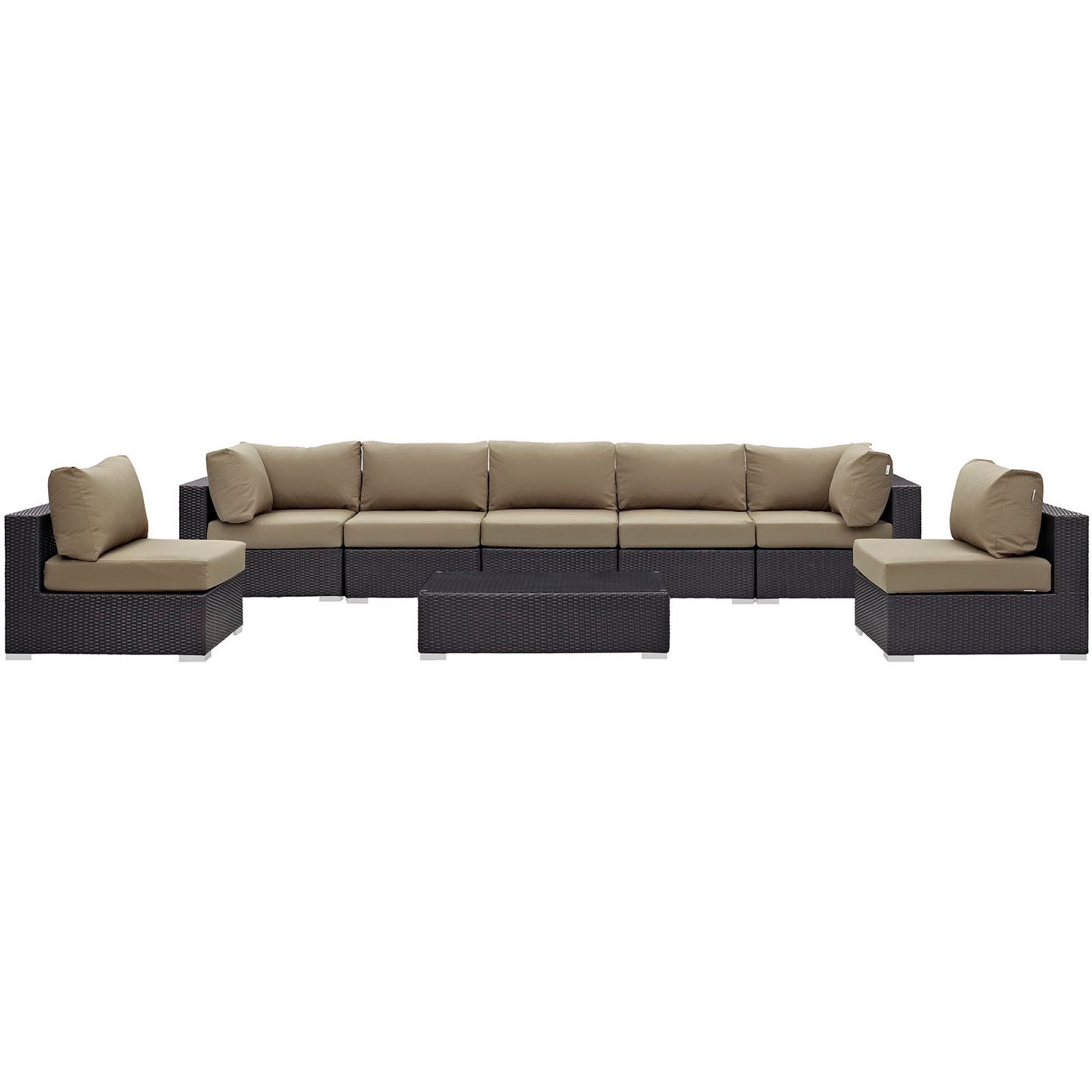 Convene 8 Piece Outdoor Patio Sectional Set by Modway