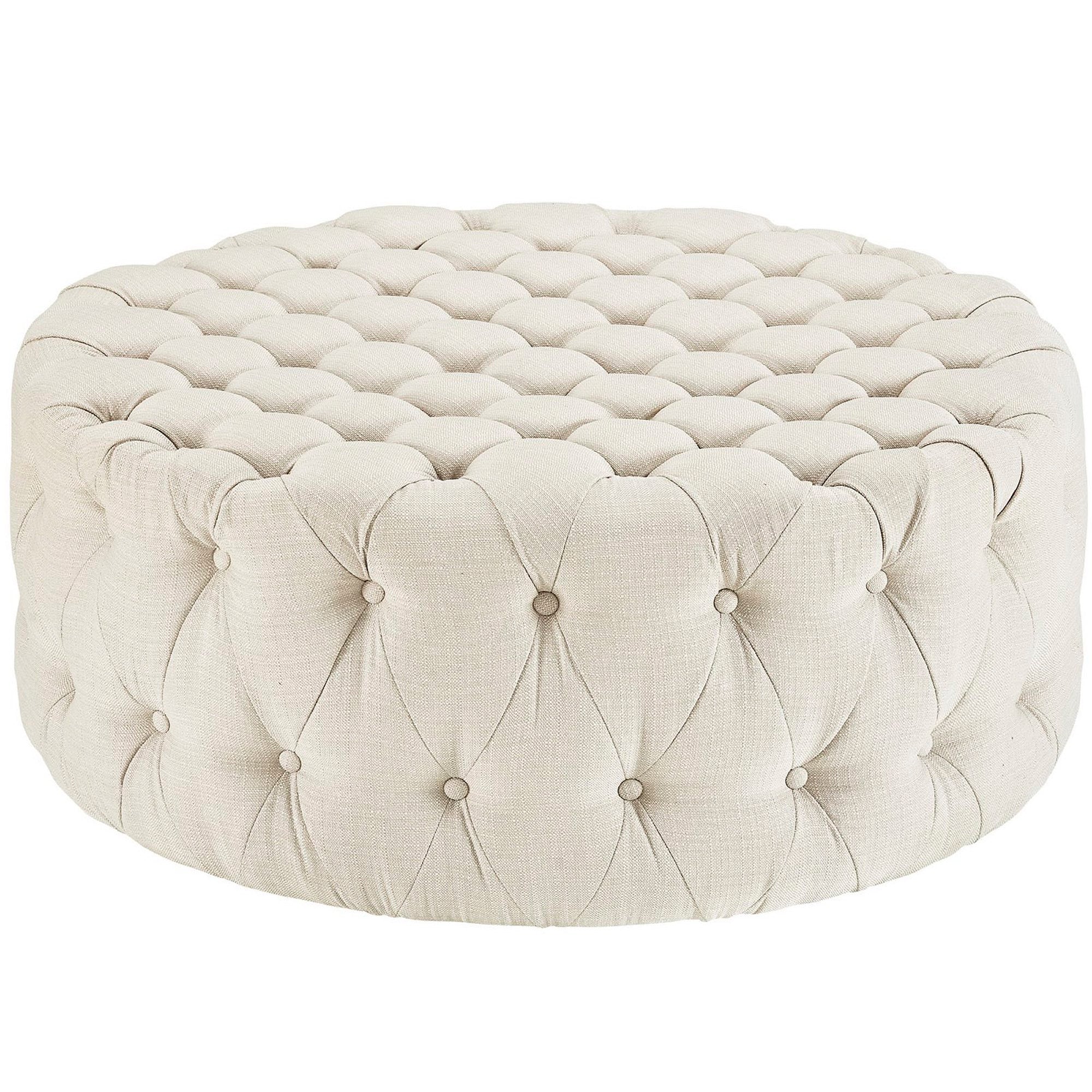 Amour Upholstered Fabric Ottoman by Modway