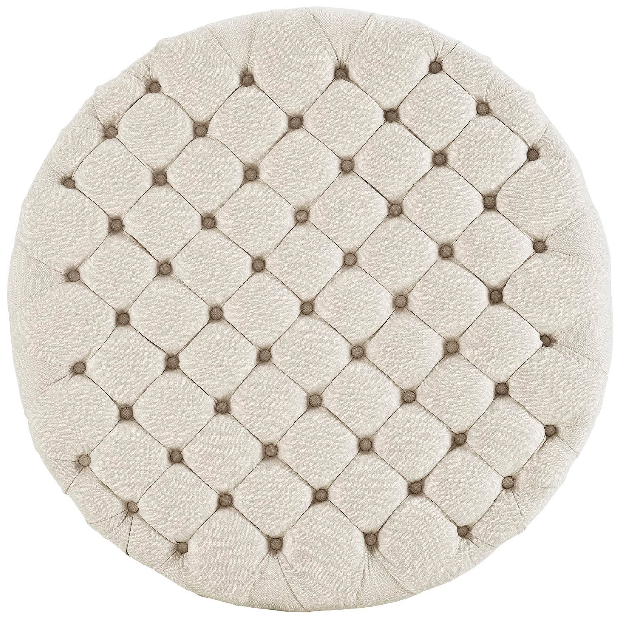 Amour Upholstered Fabric Ottoman by Modway