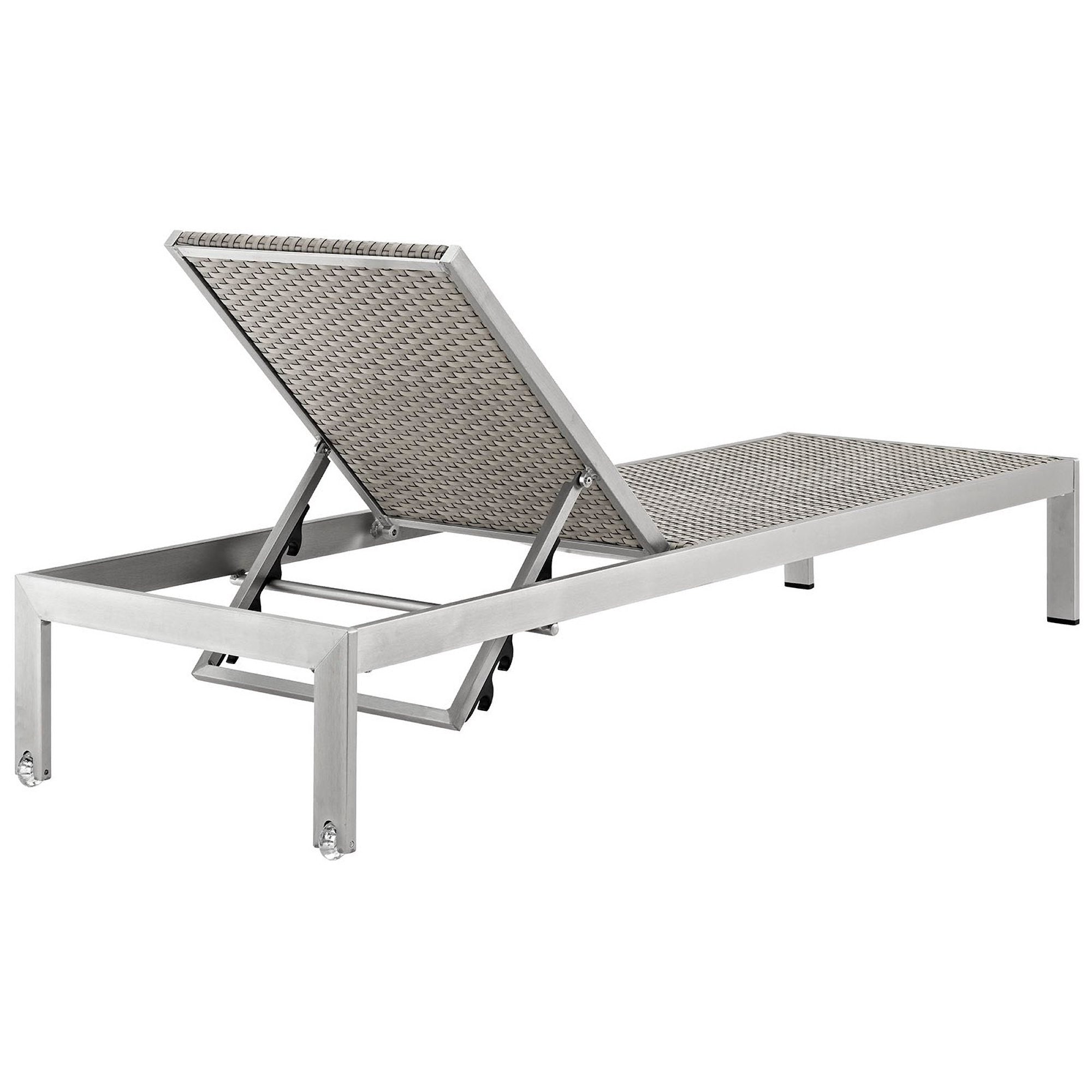 Shore Outdoor Patio Aluminum Chaise Set of 4 by Modway