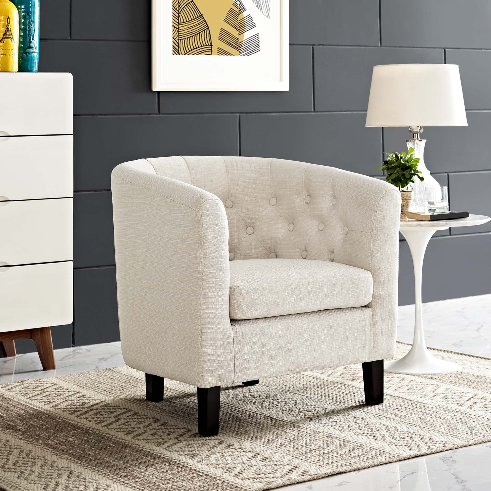 Prospect Upholstered Fabric Armchair by Modway