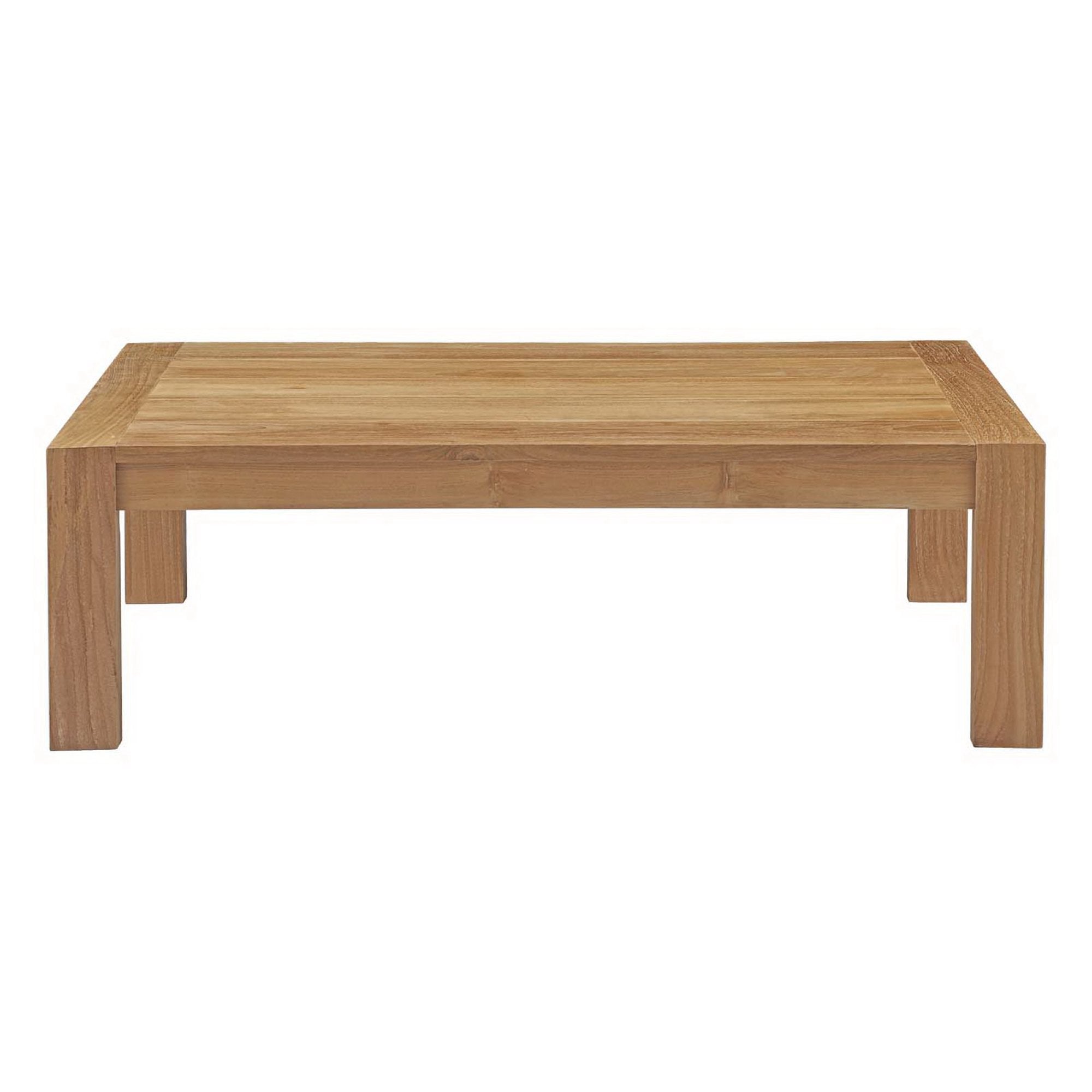 Upland Outdoor Patio Wood Coffee Table by Modway