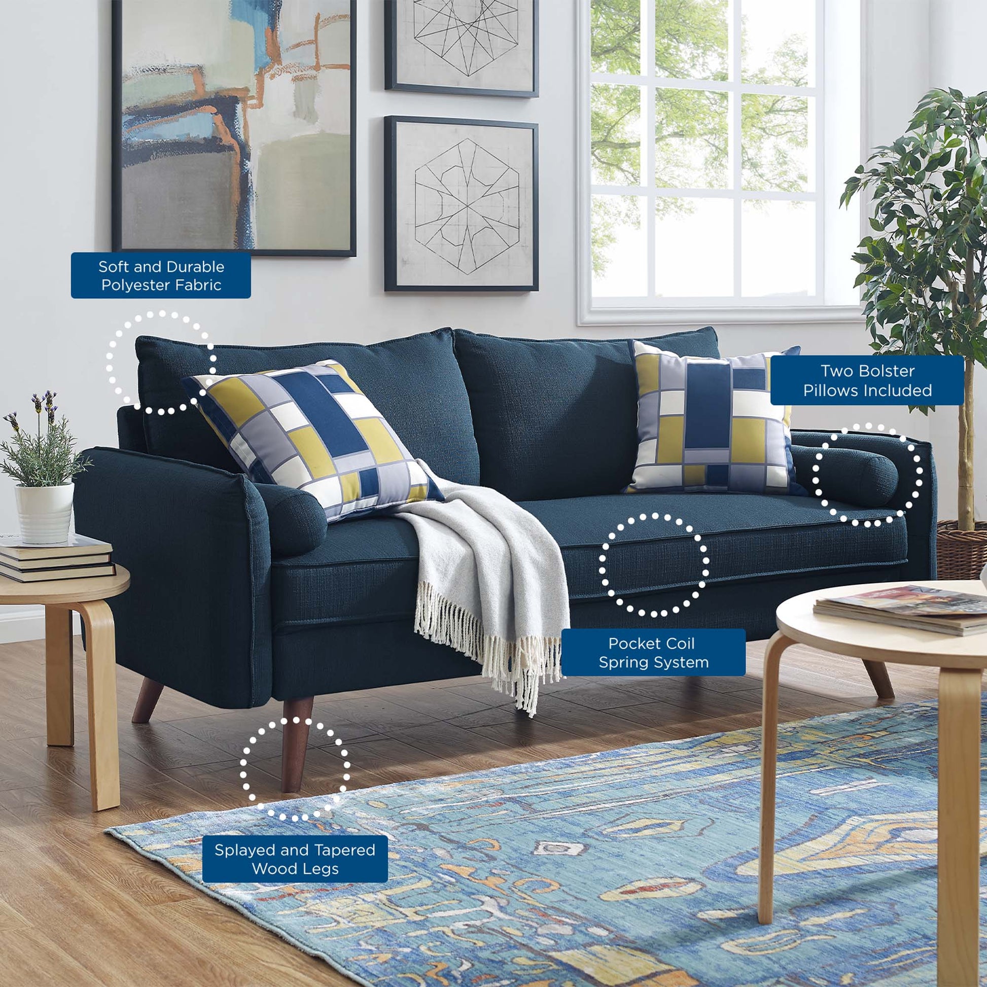 Revive Upholstered Fabric Sofa by Modway - Best Buy Furniture