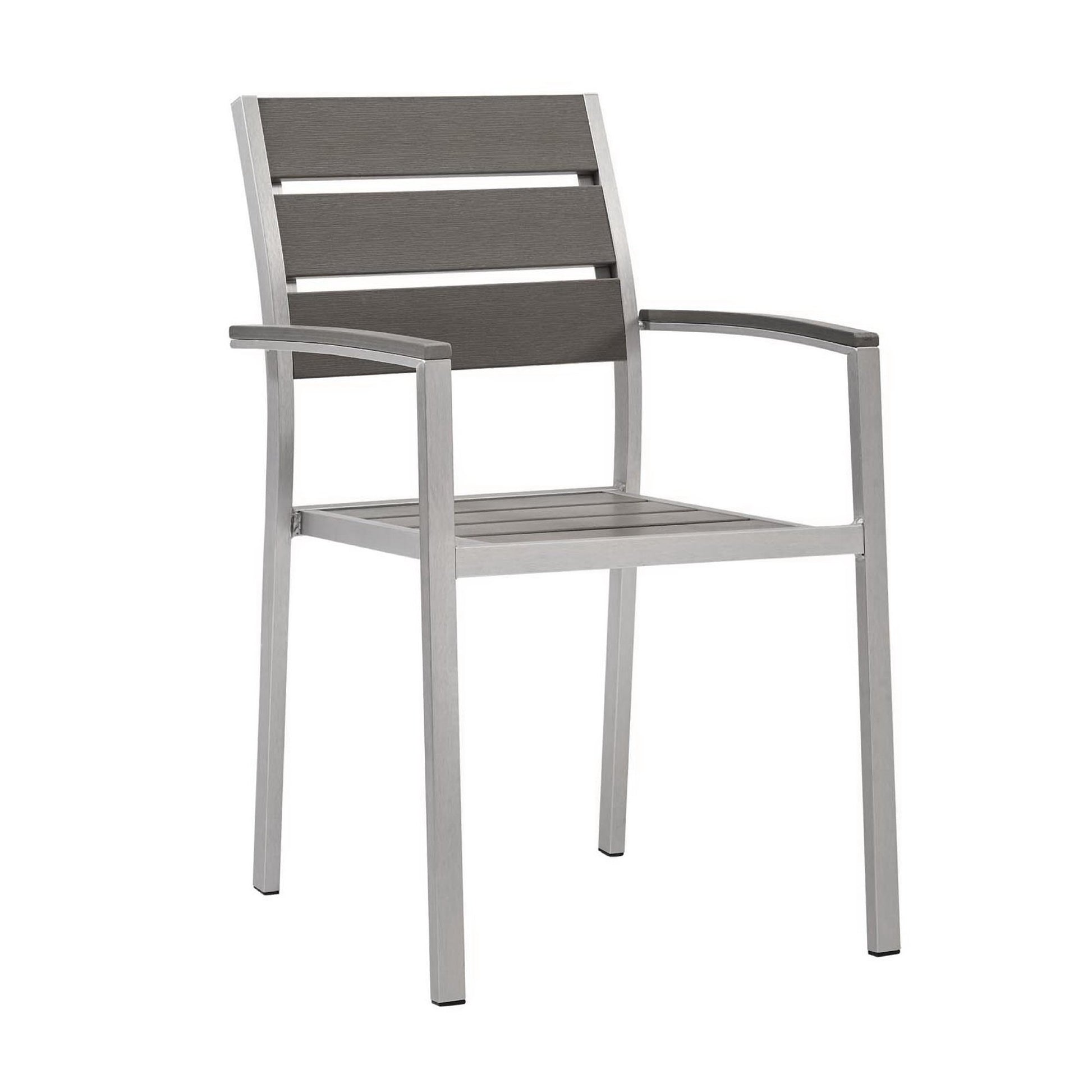 Shore Outdoor Patio Aluminum Dining Armchair by Modway - Best Buy Furniture