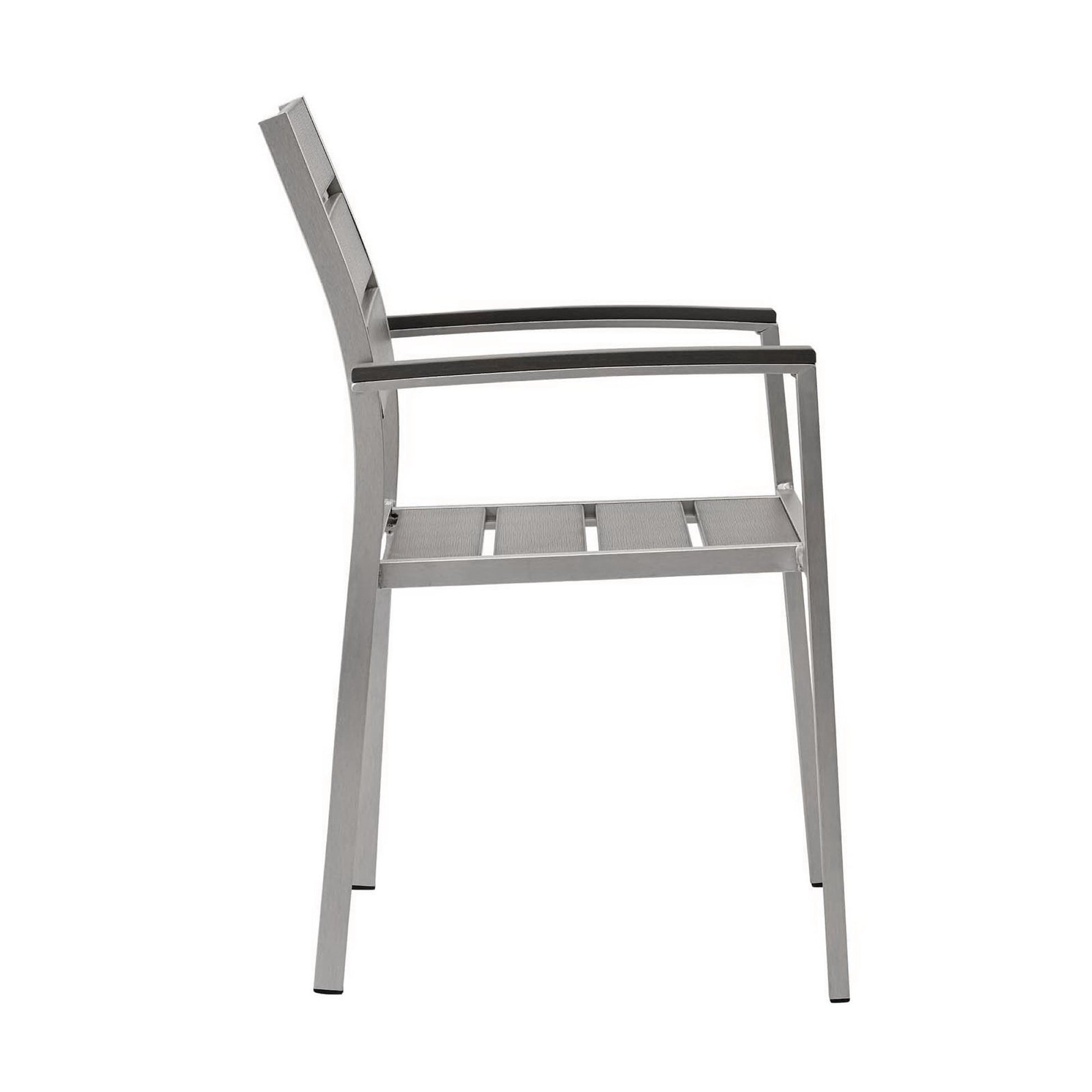 Shore Outdoor Patio Aluminum Dining Armchair by Modway - Best Buy Furniture