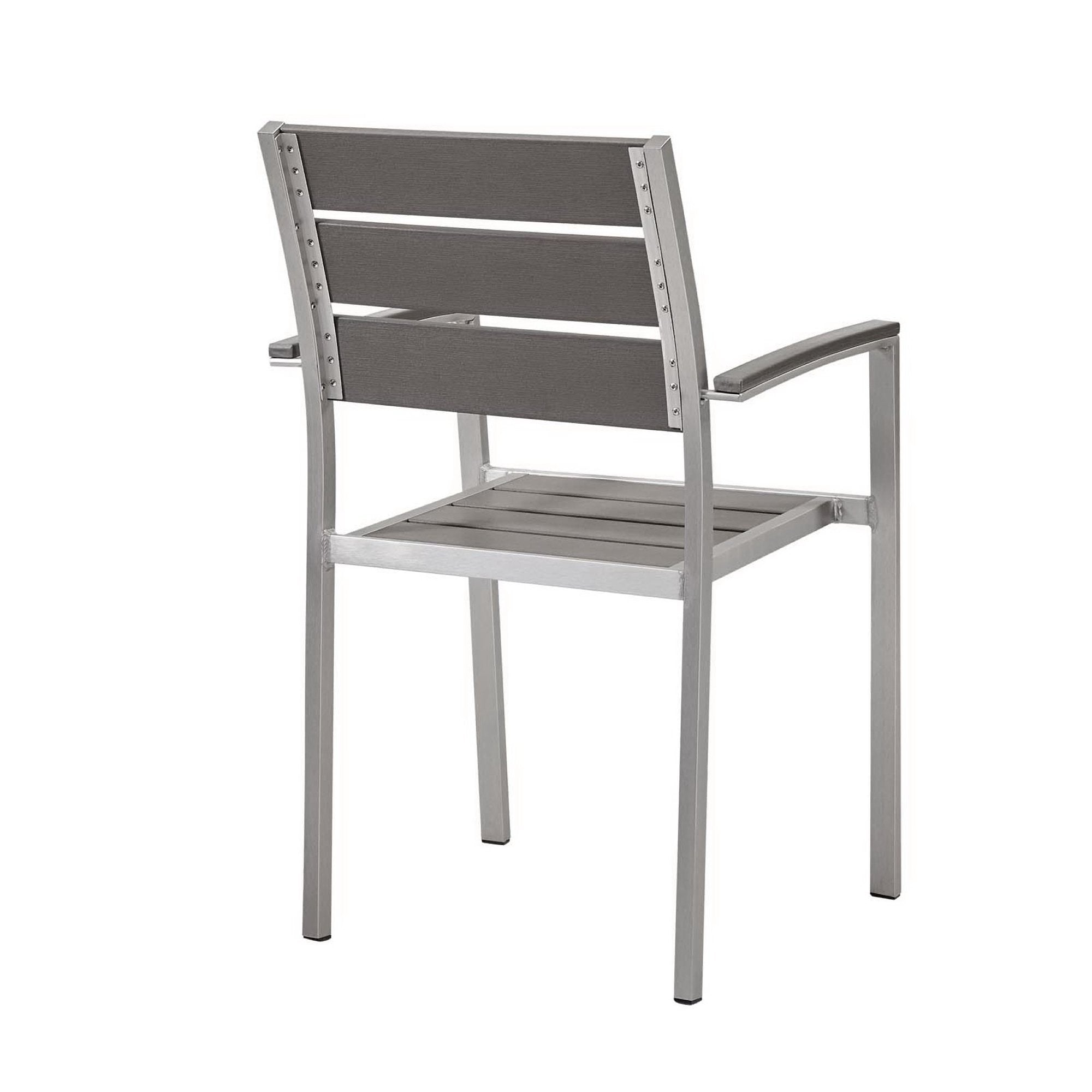 Shore Outdoor Patio Aluminum Dining Armchair by Modway - Best Buy Furniture