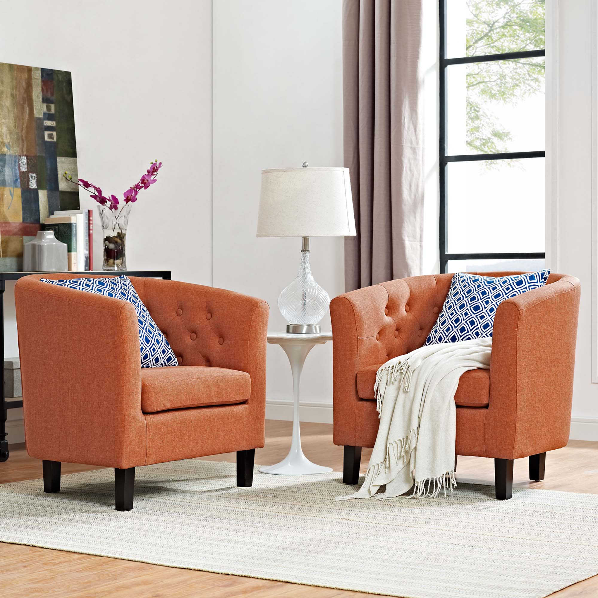 Prospect 2 Piece Upholstered Fabric Armchair Set by Modway - Best Buy Furniture