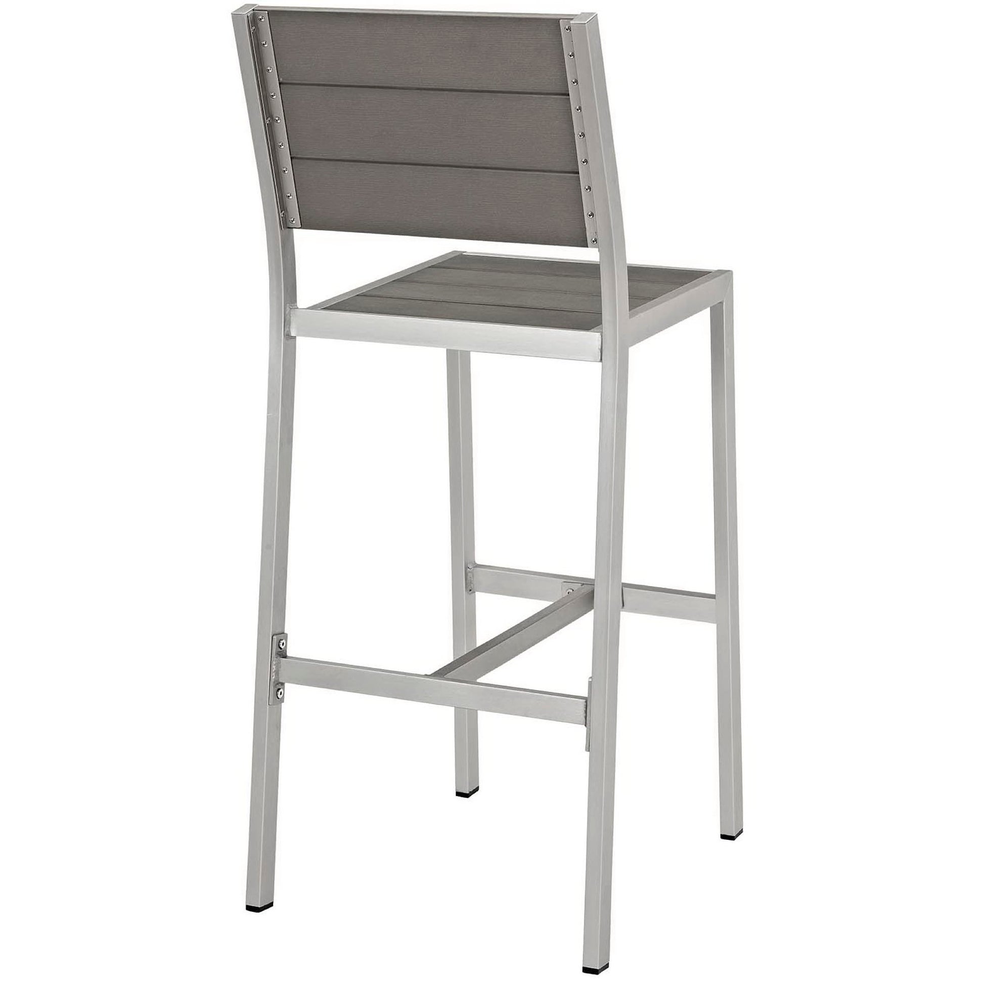 Shore Outdoor Patio Aluminum Armless Bar Stool Set of 2 by Modway - Best Buy Furniture