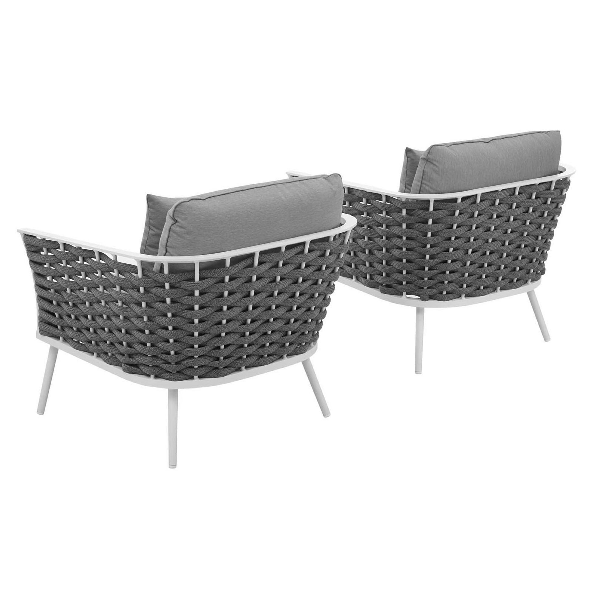 Stance Outdoor Patio Aluminum Armchair Set of 2 by Modway - Best Buy Furniture