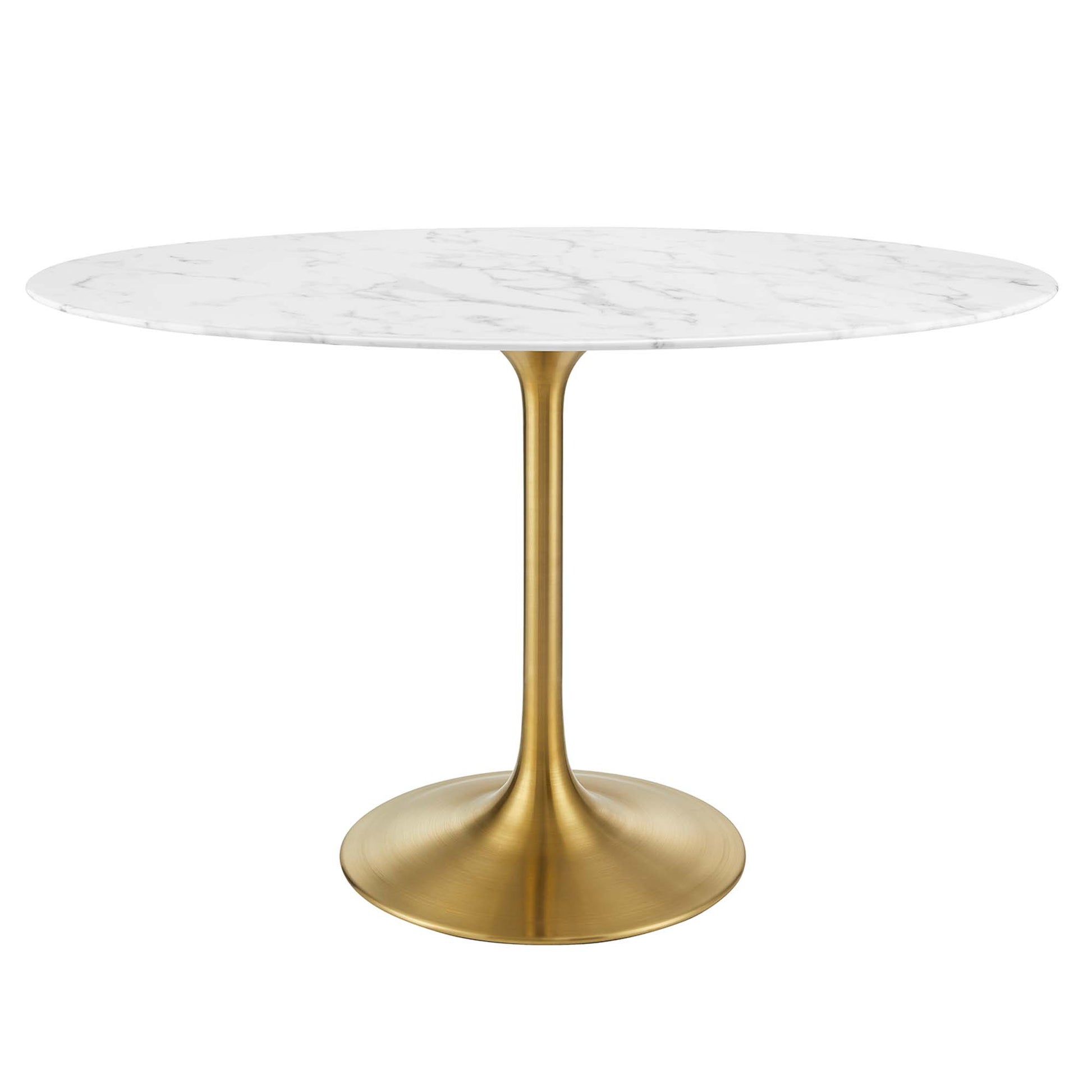 Lippa 48" Oval Faux Marble Dining Table by Modway - Best Buy Furniture