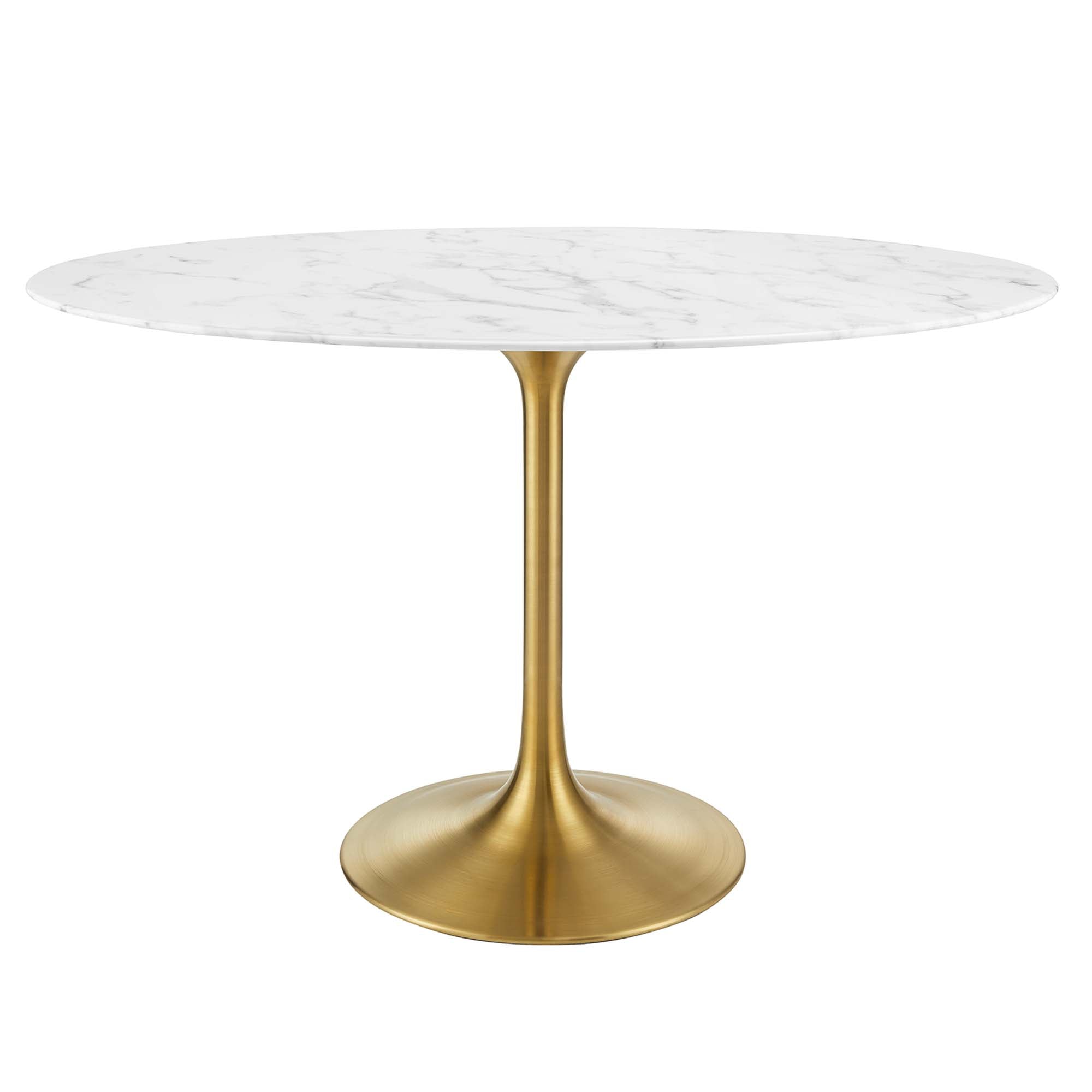 Lippa 48" Oval Faux Marble Dining Table by Modway - Best Buy Furniture