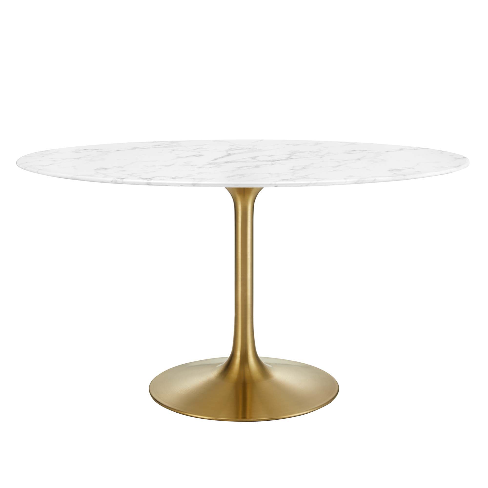 Lippa 54" Oval Faux Marble Dining Table by Modway - Best Buy Furniture