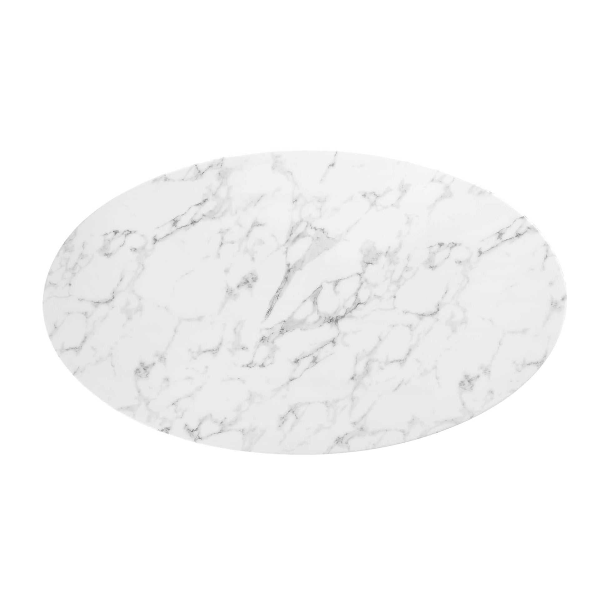 Lippa 54" Oval Faux Marble Dining Table by Modway - Best Buy Furniture