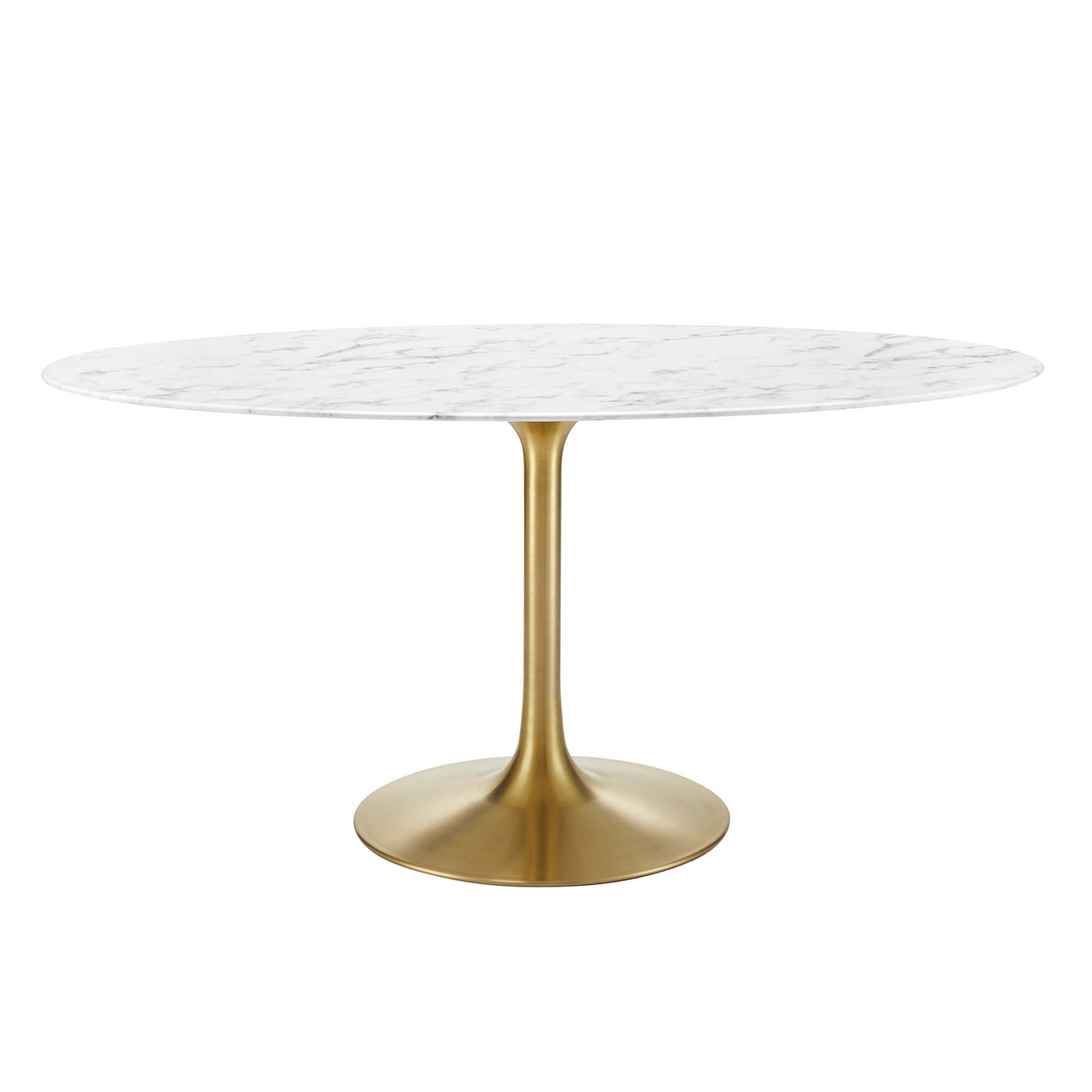Lippa 60" Oval Faux Marble Dining Table by Modway - Best Buy Furniture