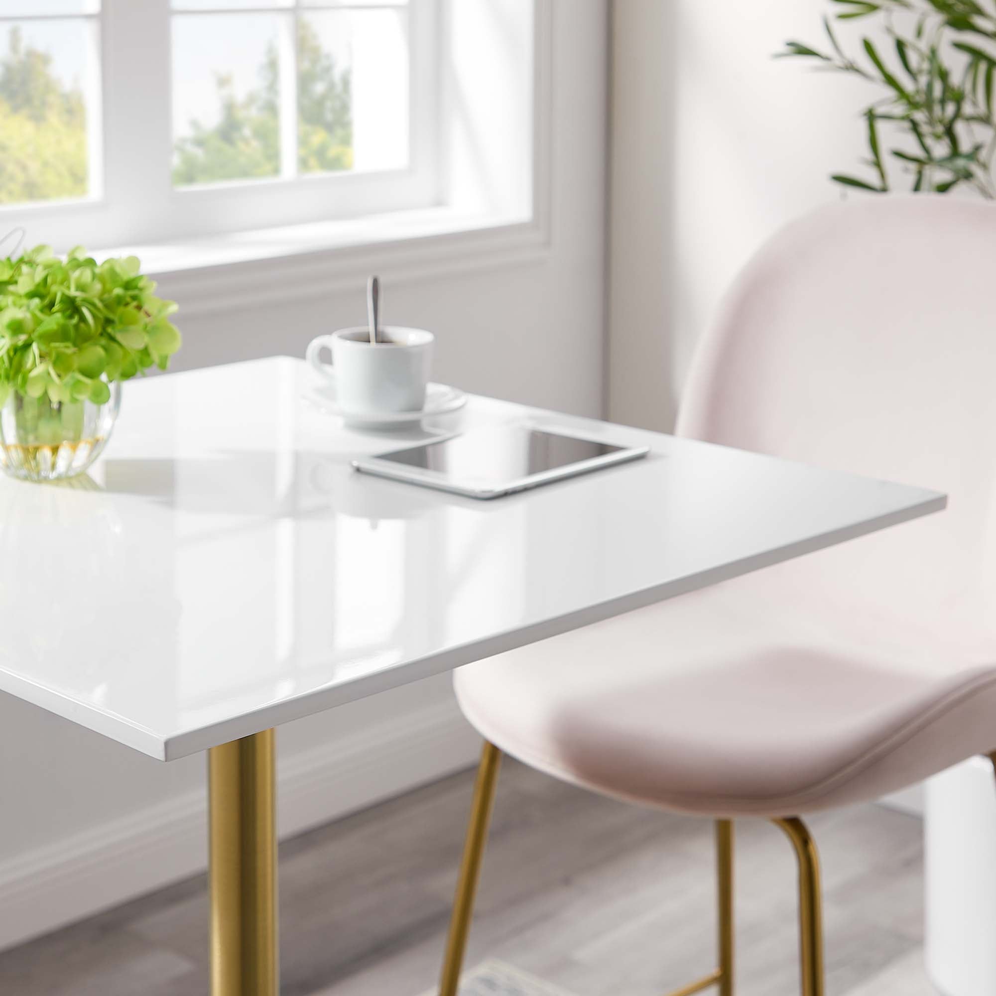 Lippa 28" Square Wood Bar Table by Modway - Best Buy Furniture