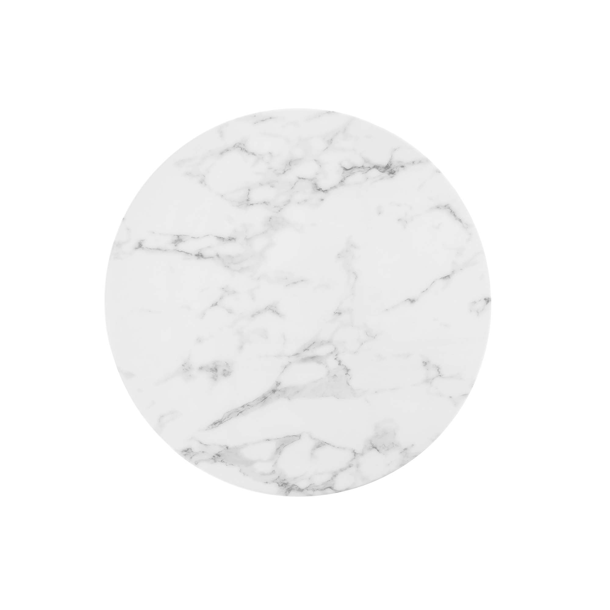 Lippa 28" Round Faux Marble Bar Table by Modway - Best Buy Furniture