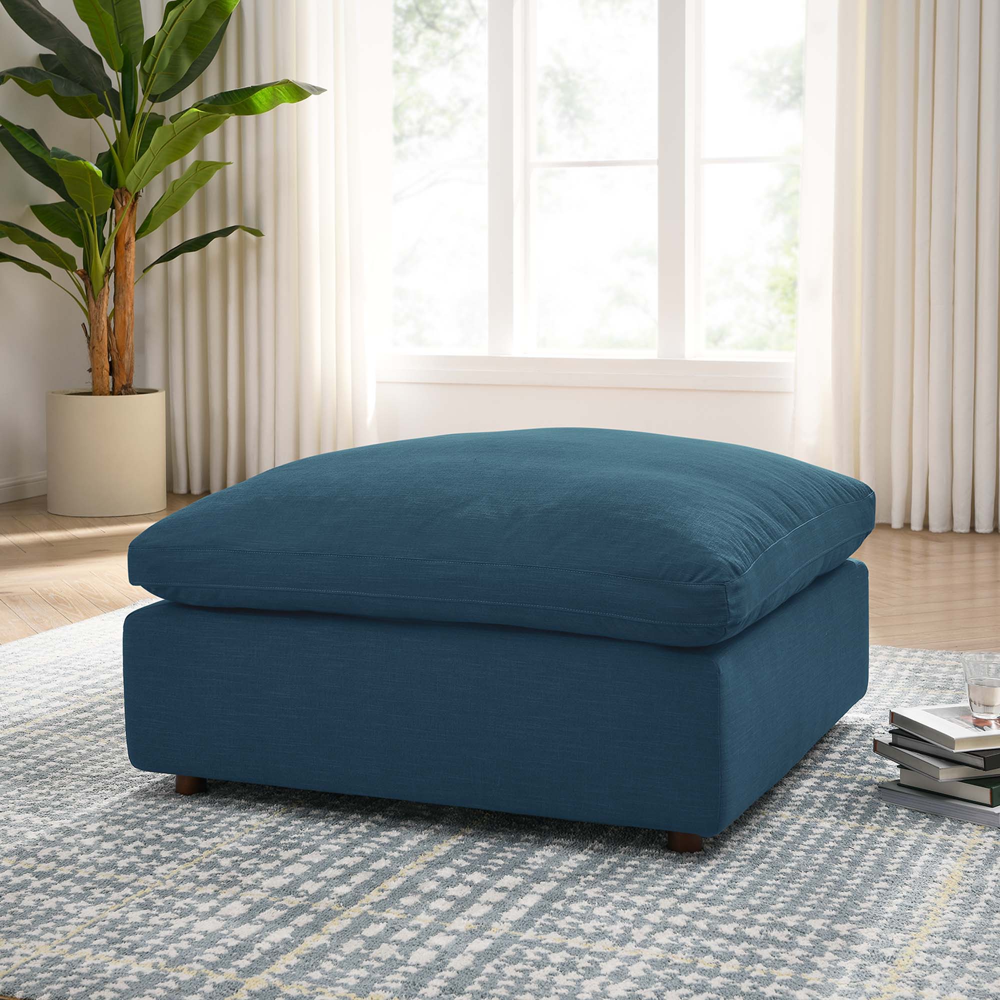 Commix Down Filled Overstuffed Cloud Ottoman