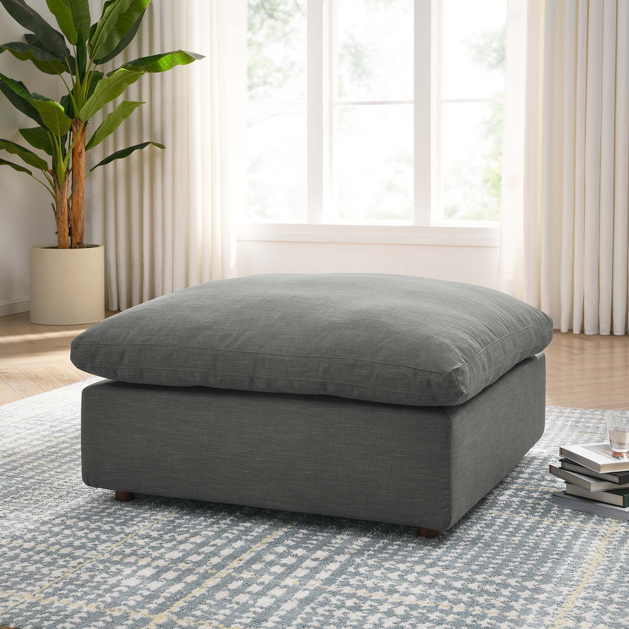 Commix Down Filled Overstuffed Cloud Ottoman