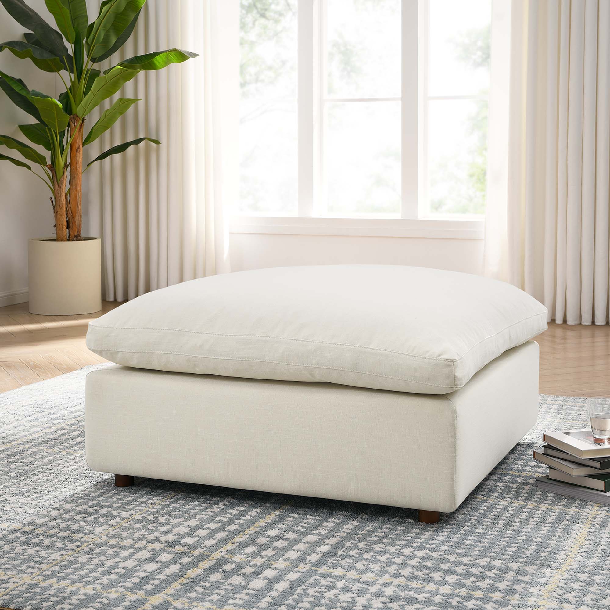 Commix Down Filled Overstuffed Cloud Ottoman