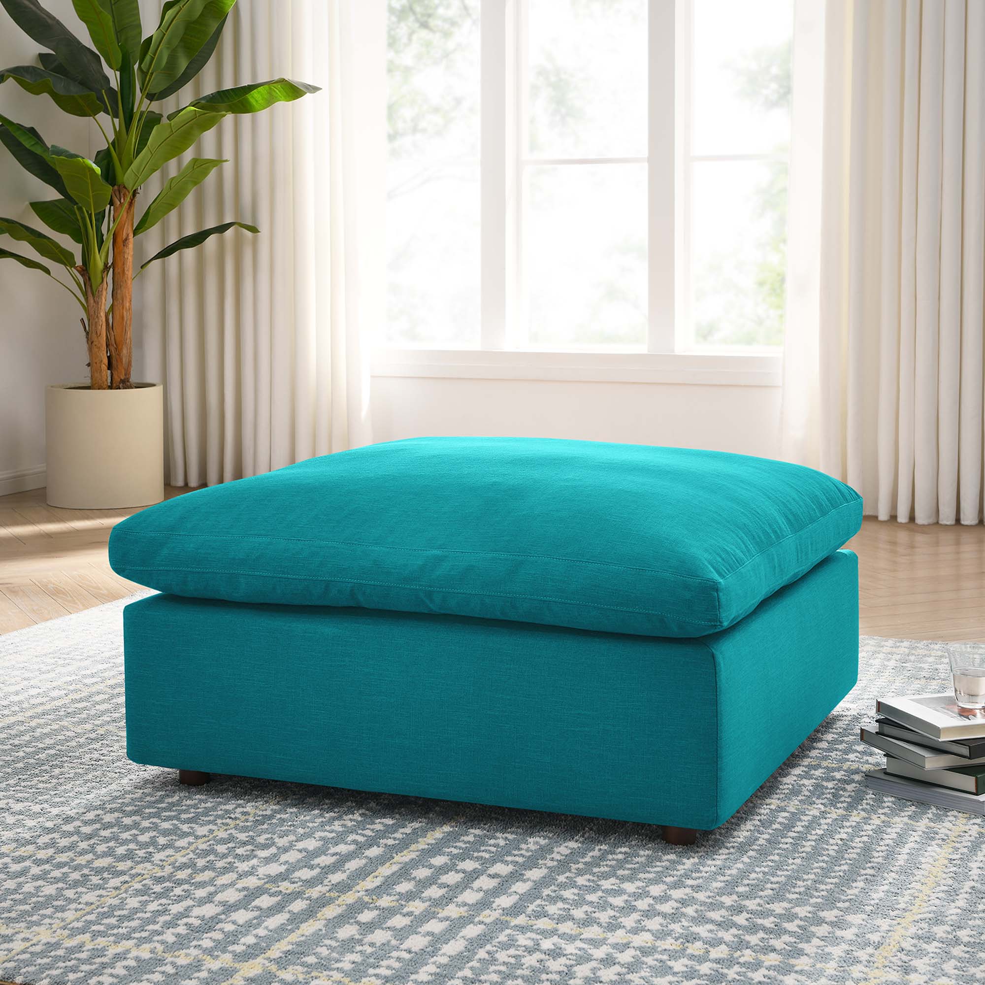 Commix Down Filled Overstuffed Cloud Ottoman