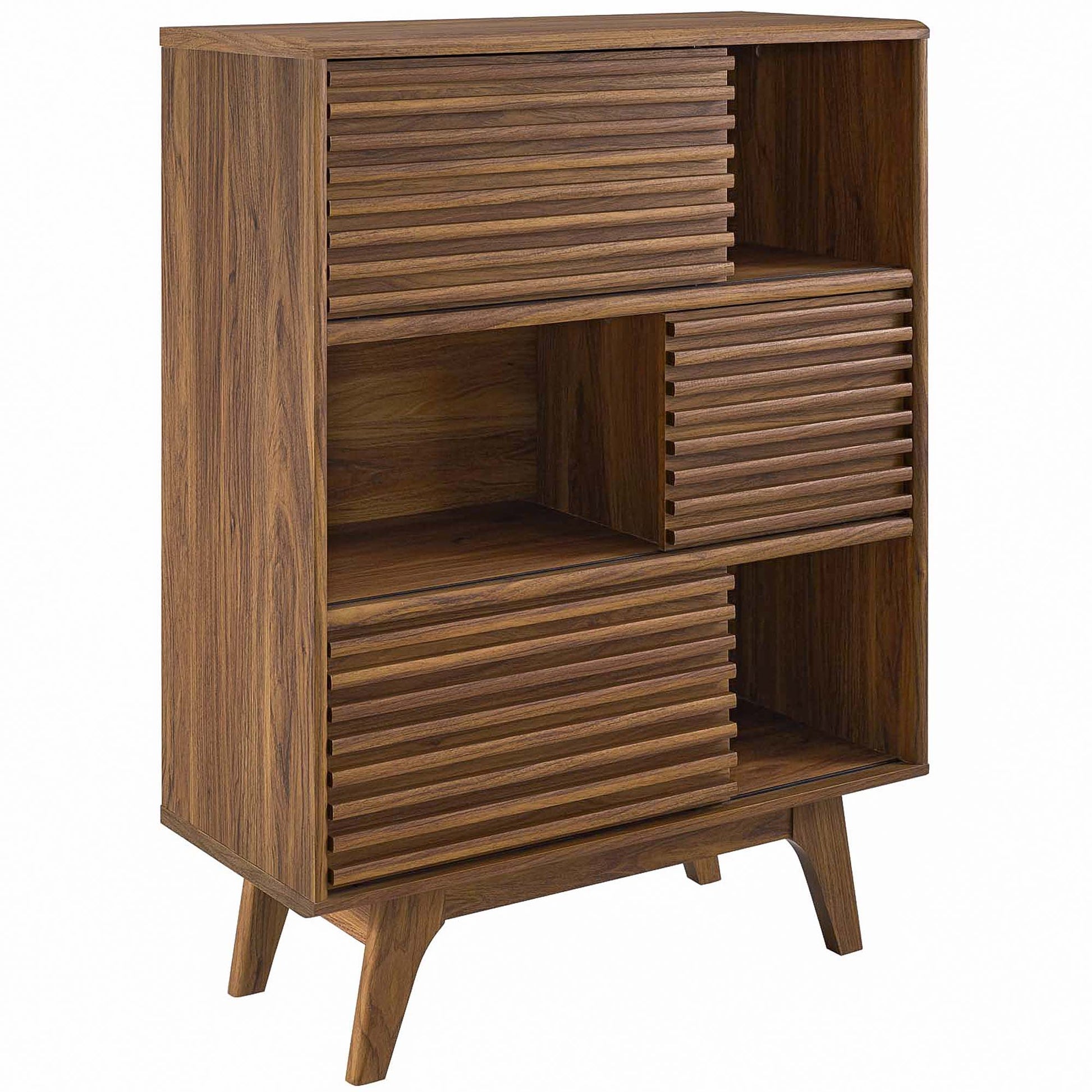 Render Three-Tier Display Storage Cabinet Stand by Modway - Best Buy Furniture