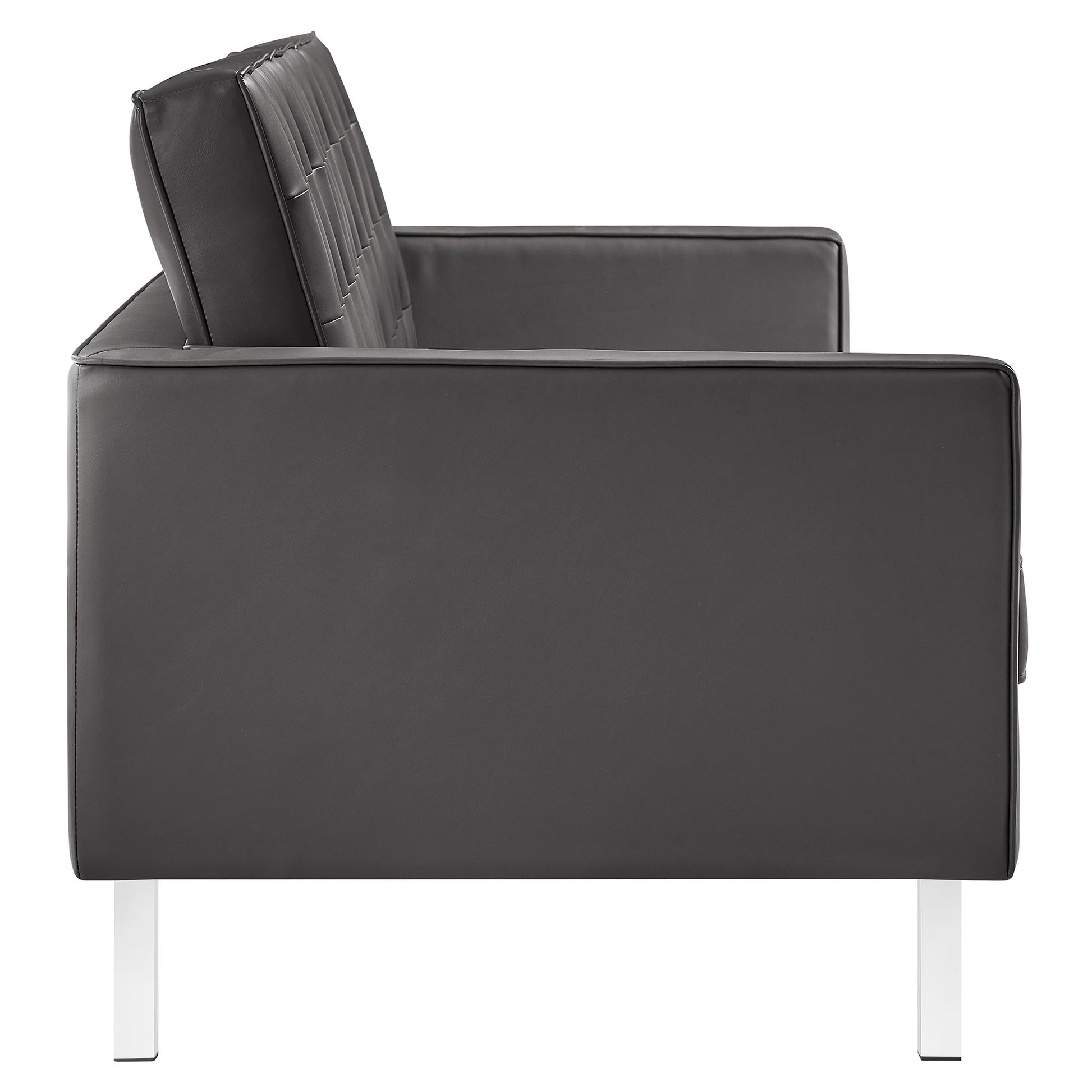 Loft Tufted Vegan Leather Sofa by Modway - Best Buy Furniture