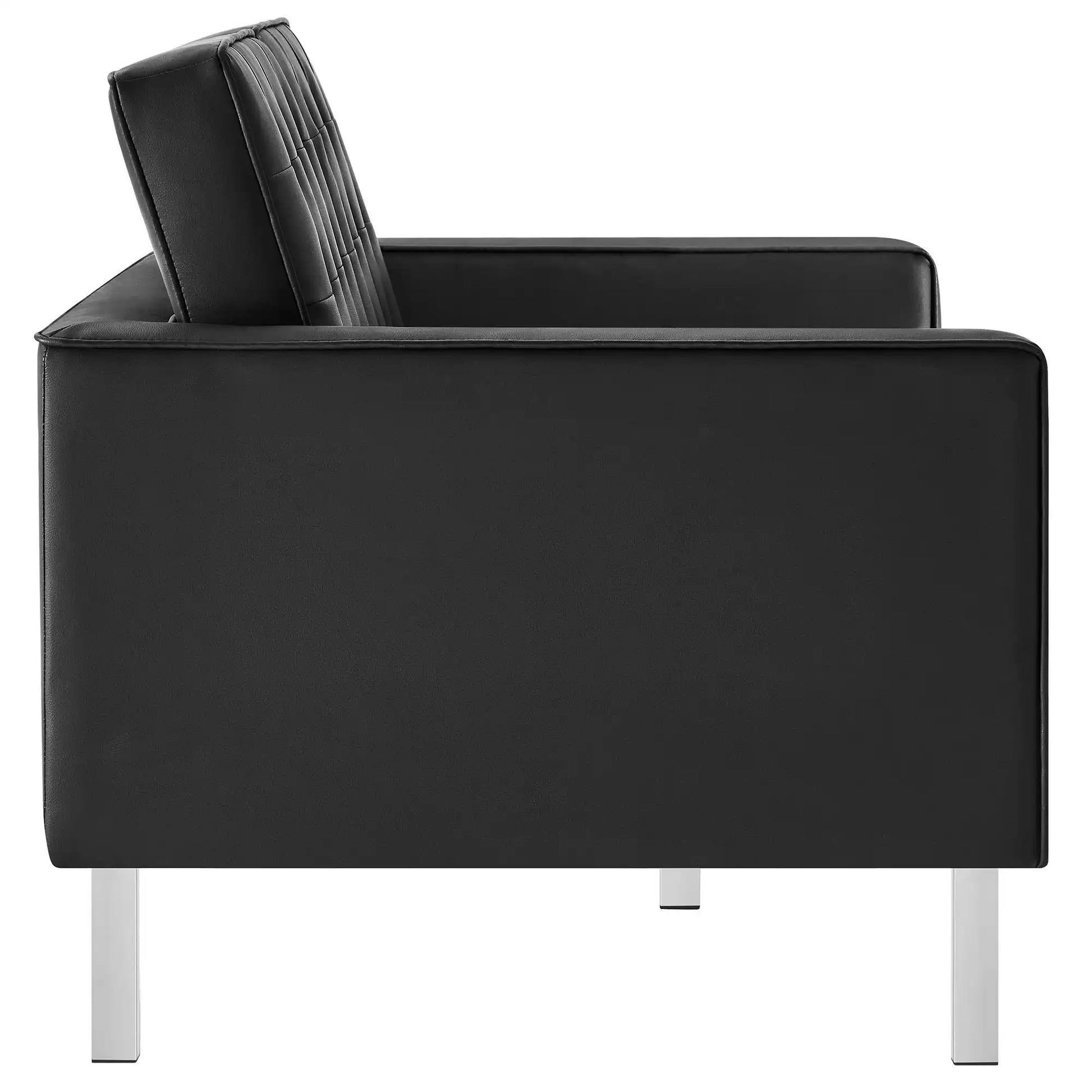 Loft Tufted Vegan Leather Loveseat by Modway - Best Buy Furniture